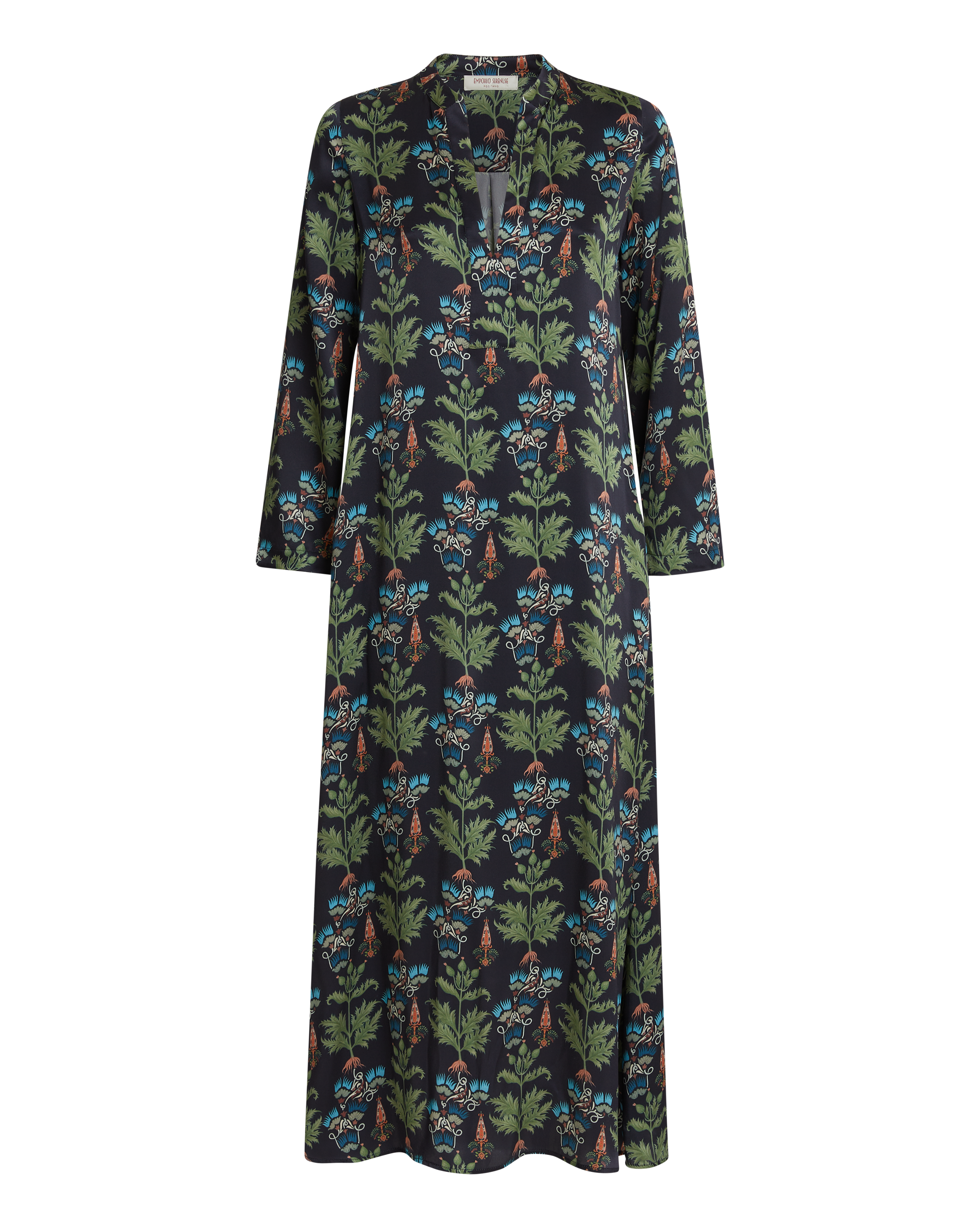 Jenna Caftan in Persian Botanic Print