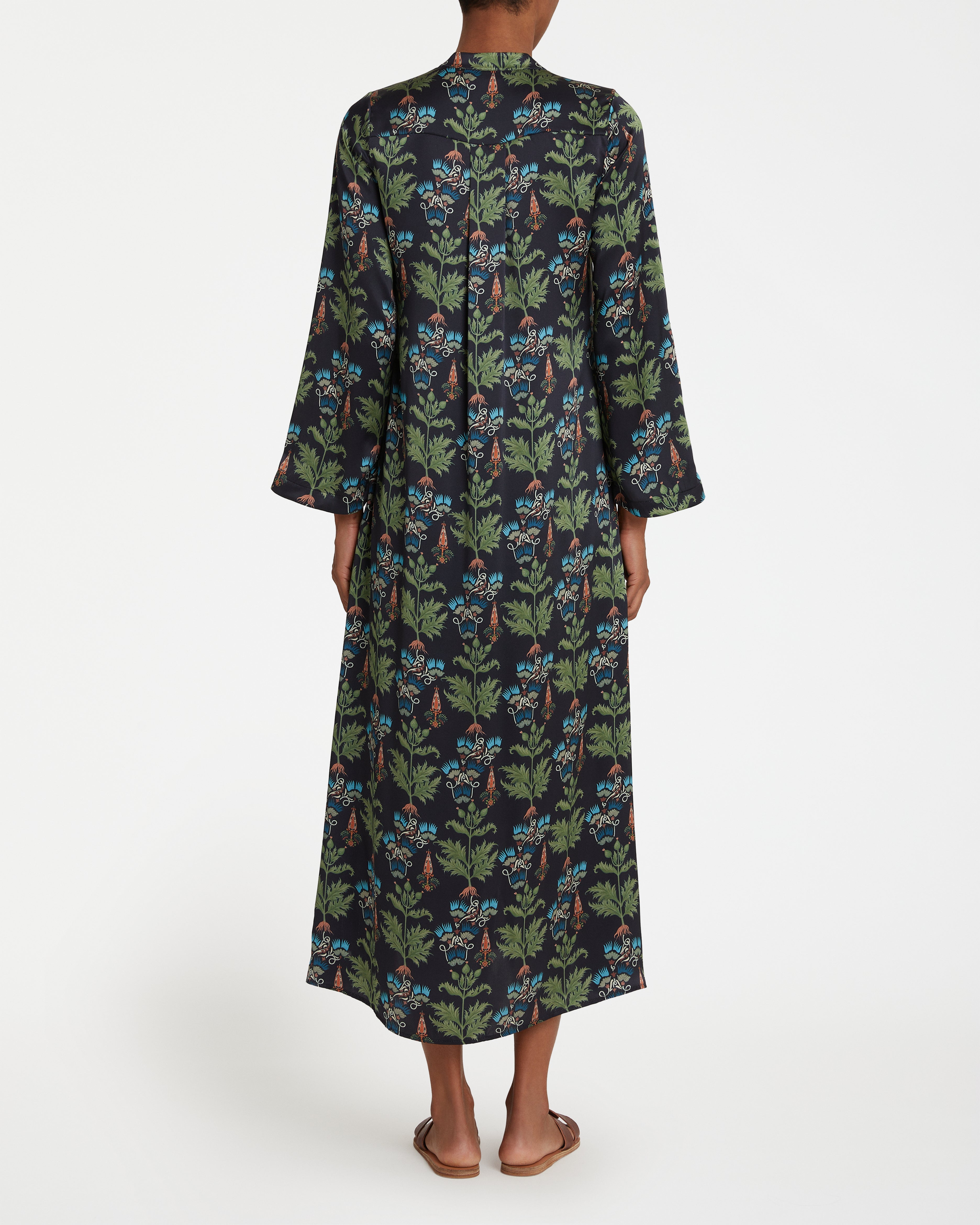 Jenna Caftan in Persian Botanic Print