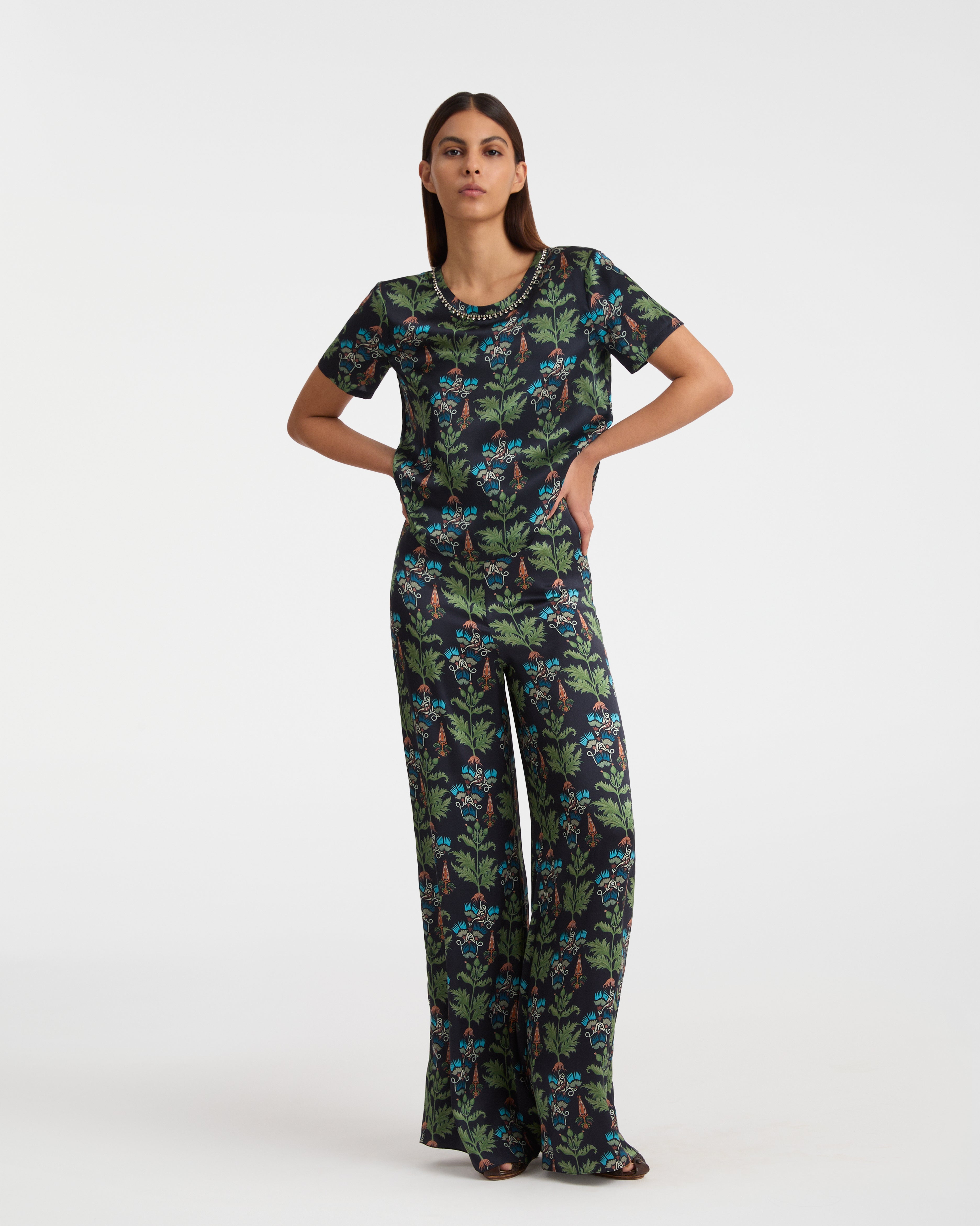 Blair Trousers in Persian Botanic Print