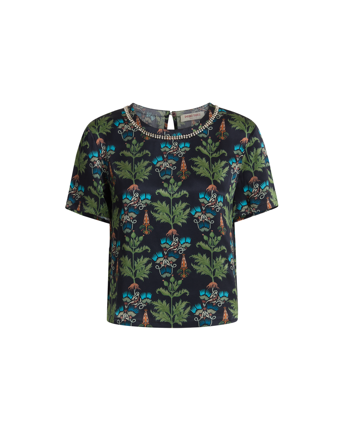 Gabrielle Top in Persian Botanic Print