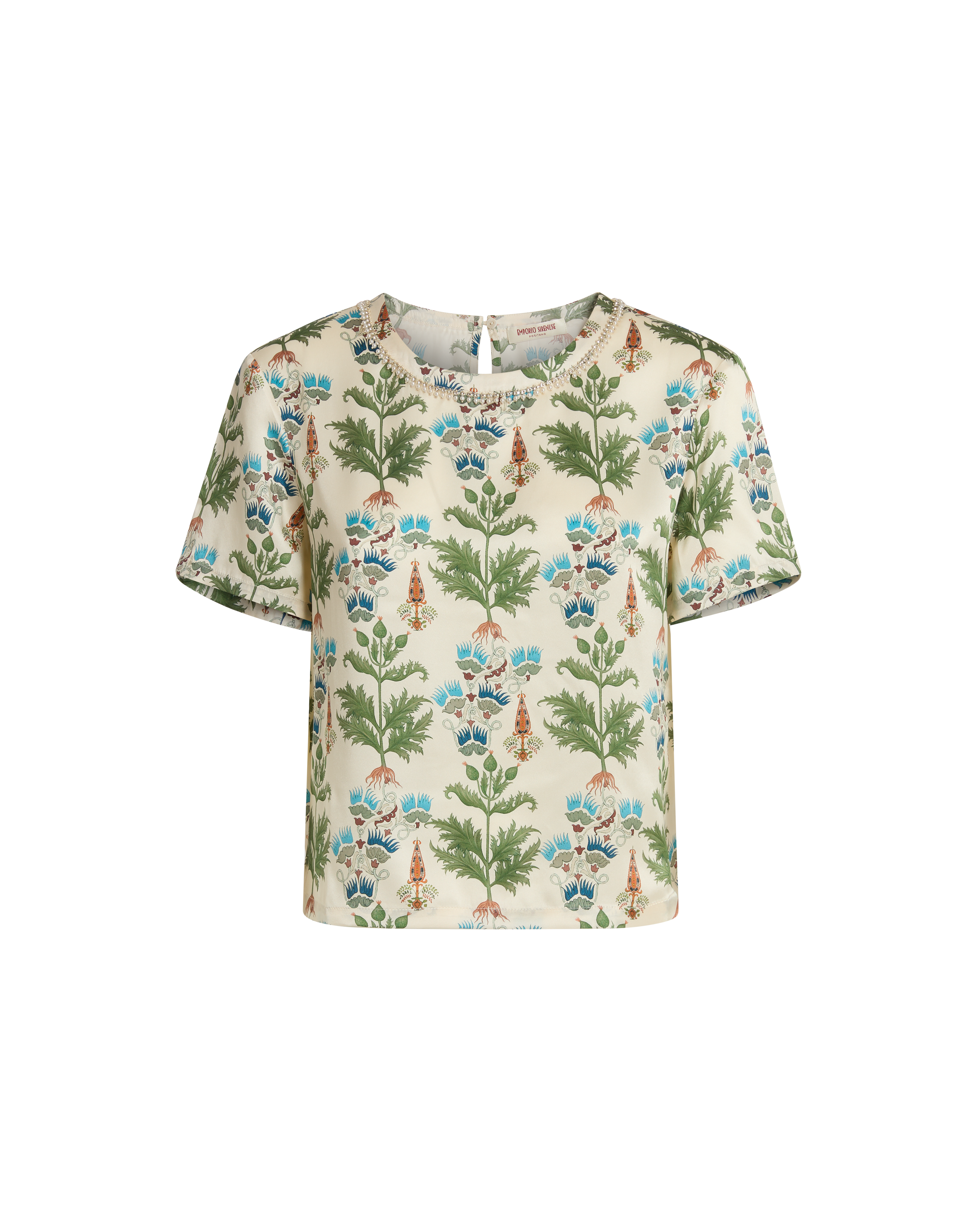 Gabrielle Top in Persian Botanic Print