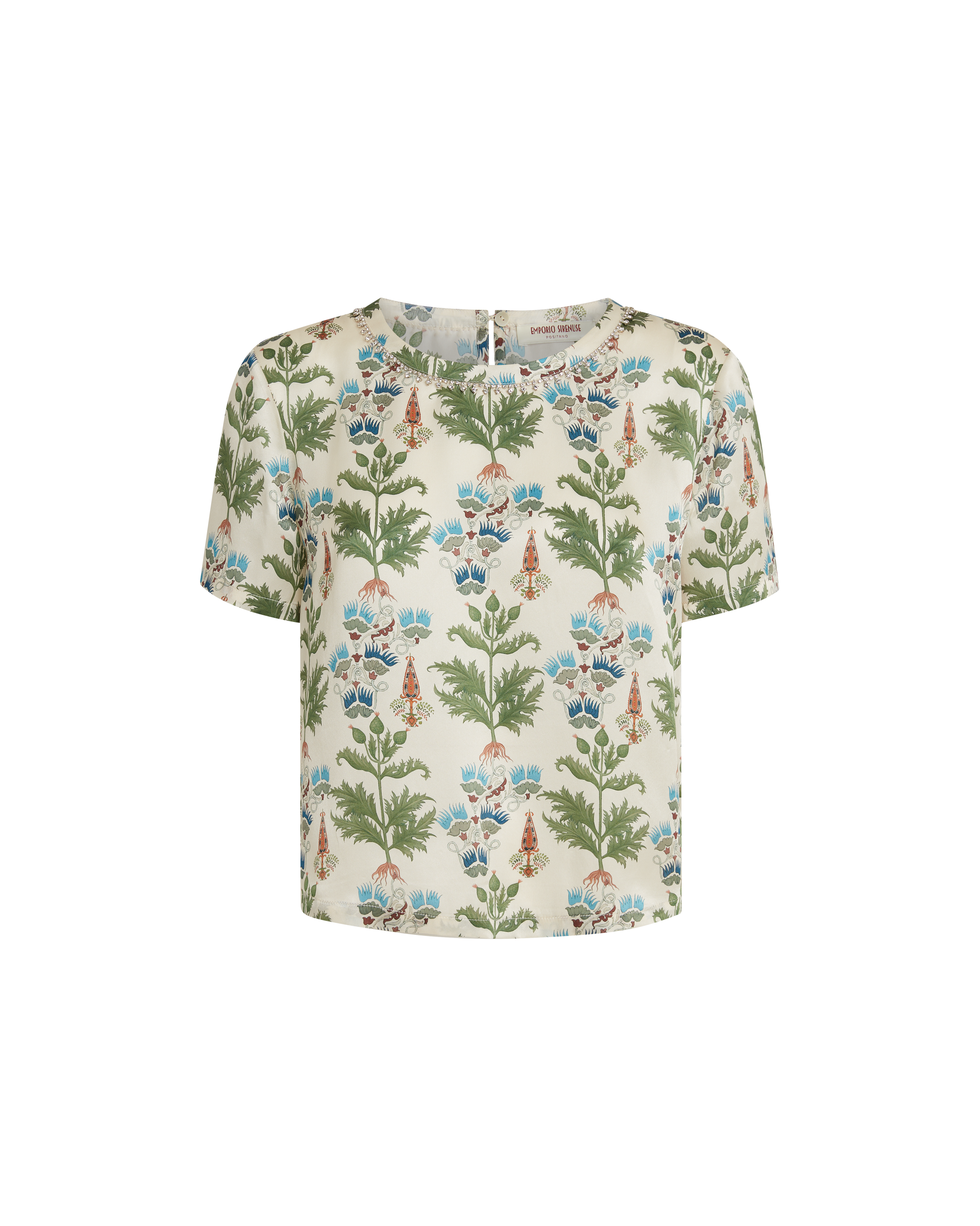 Gabrielle Top in Persian Botanic Print