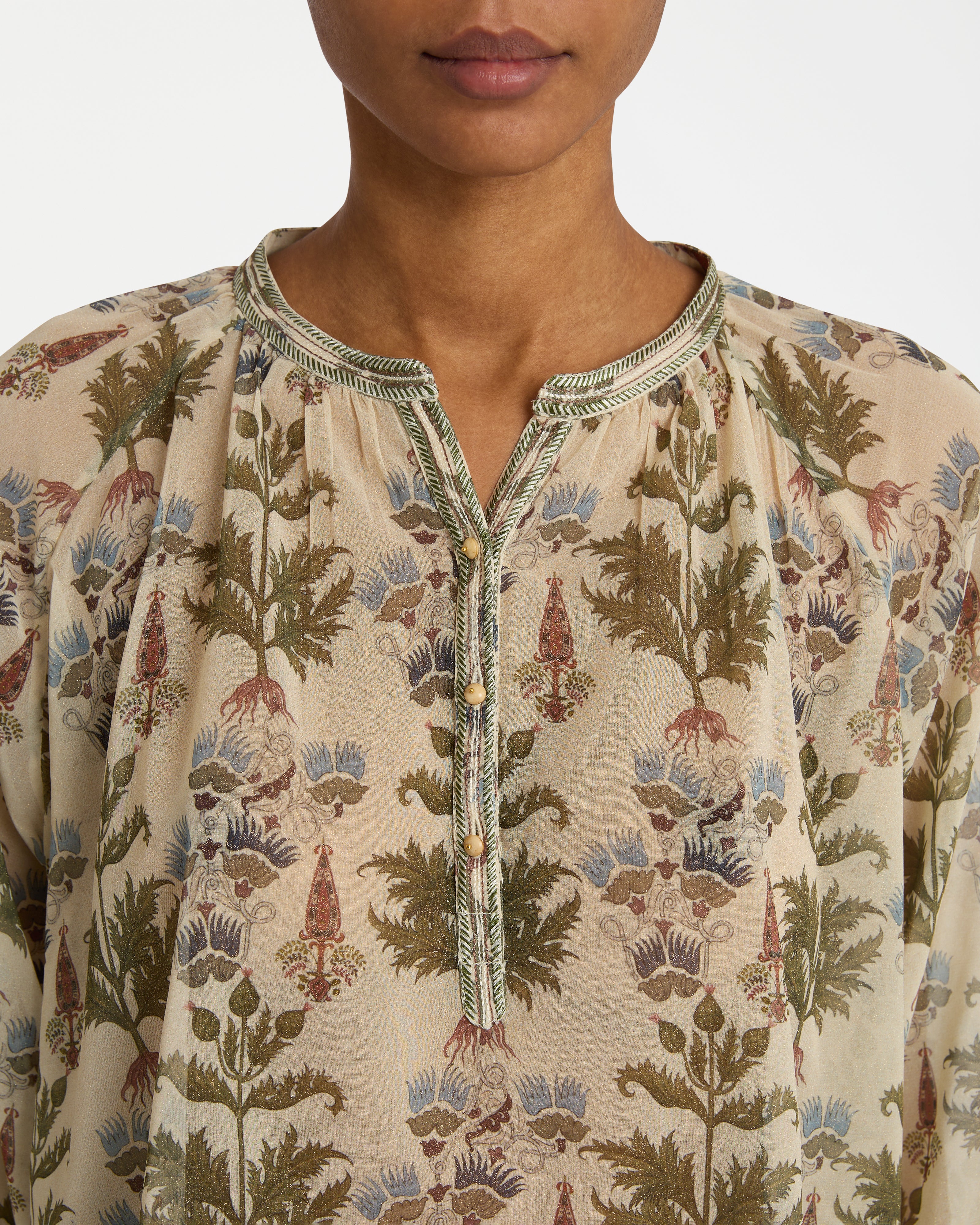 Sunshirt in Shiny Persian Botanic Print
