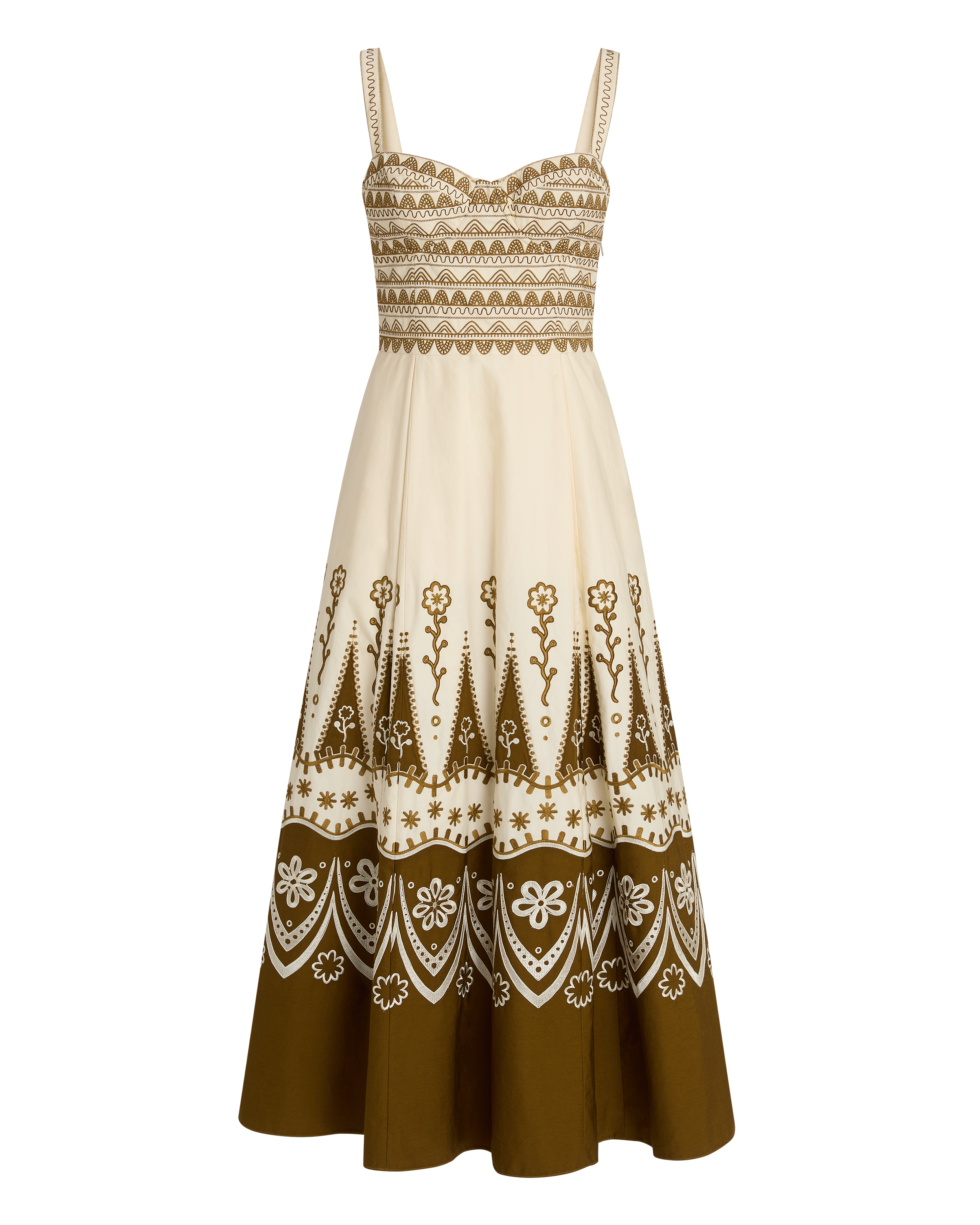 Elida Dress with Alabama Embroidery