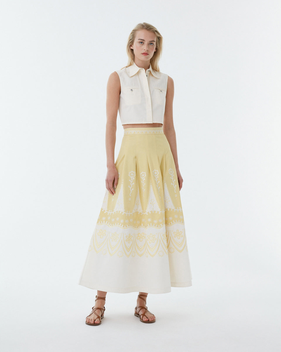 Amelianna Skirt with Alabama Embroidery