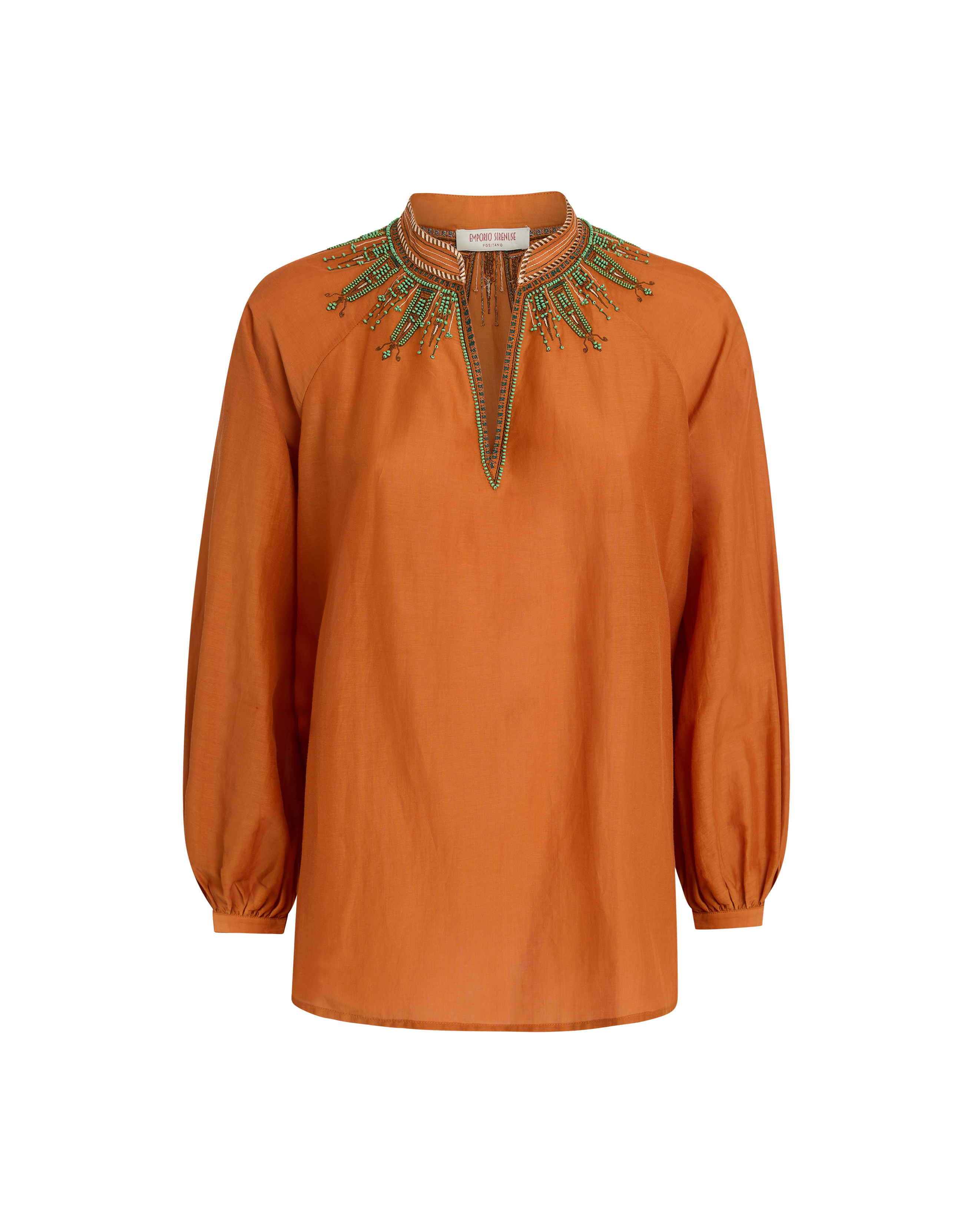 Ilizia Blouse with Backgammon Embroidery