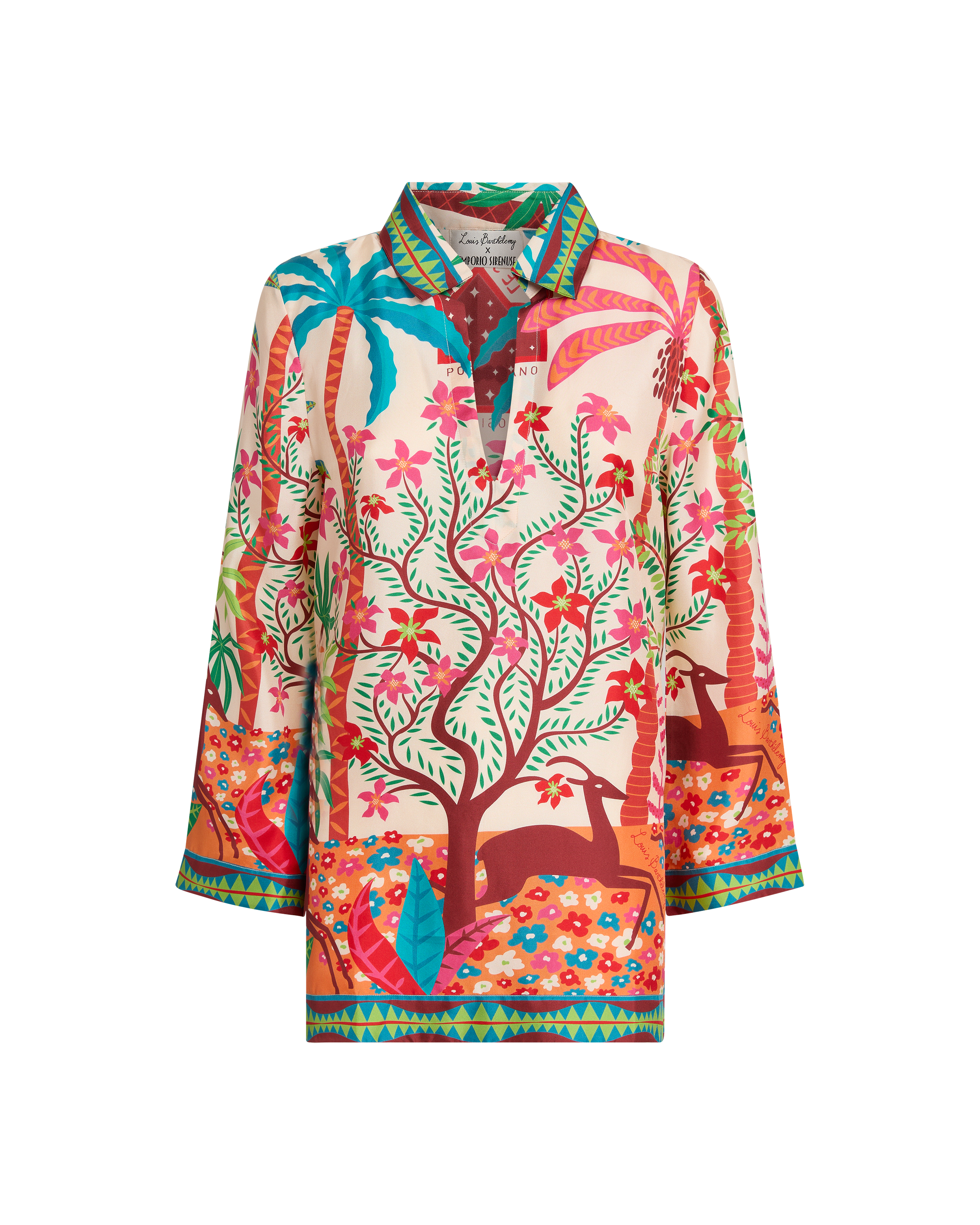 Jia Tunic in Louis Barthélemy Print