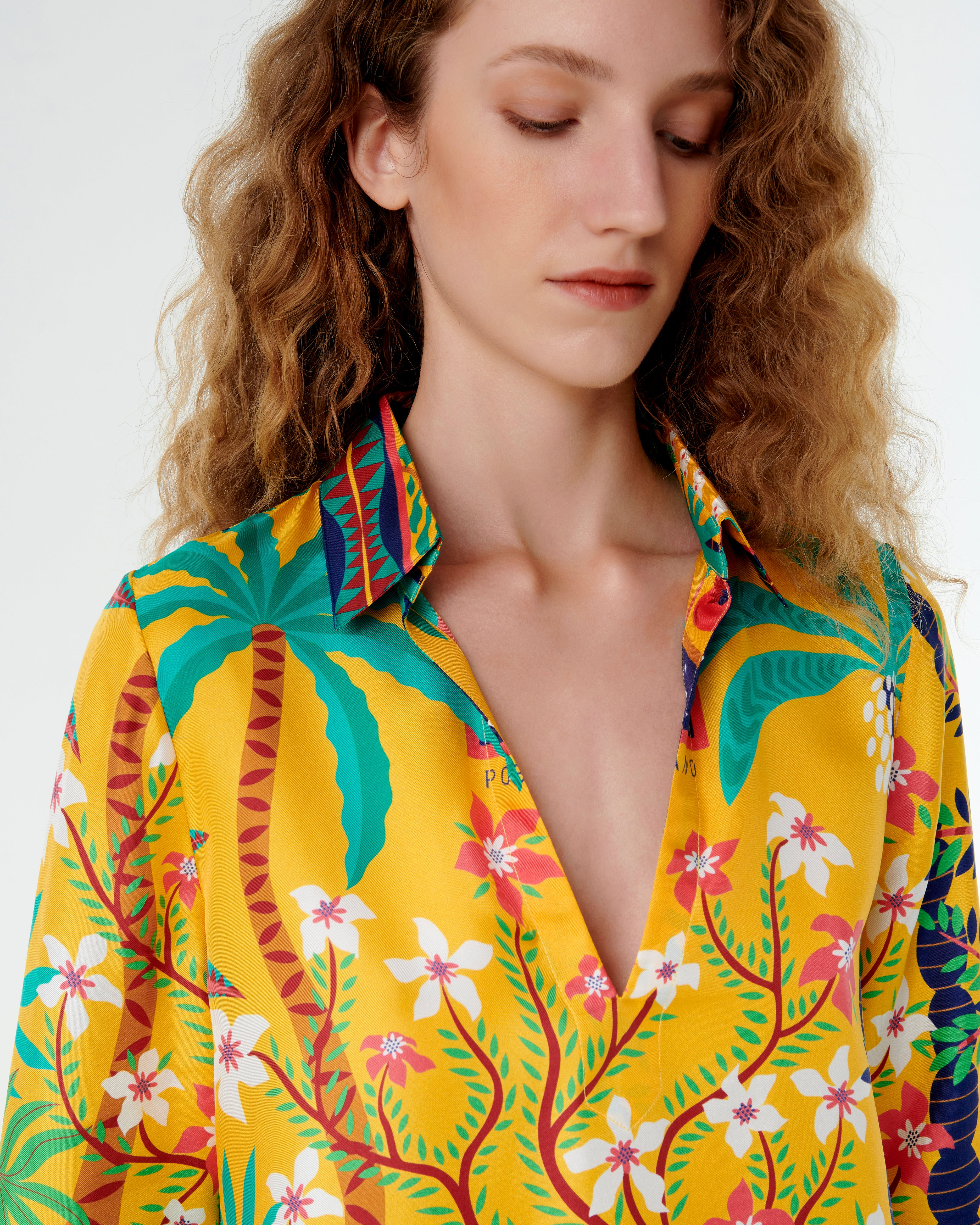 Jia Tunic in Louis Barthélemy Print