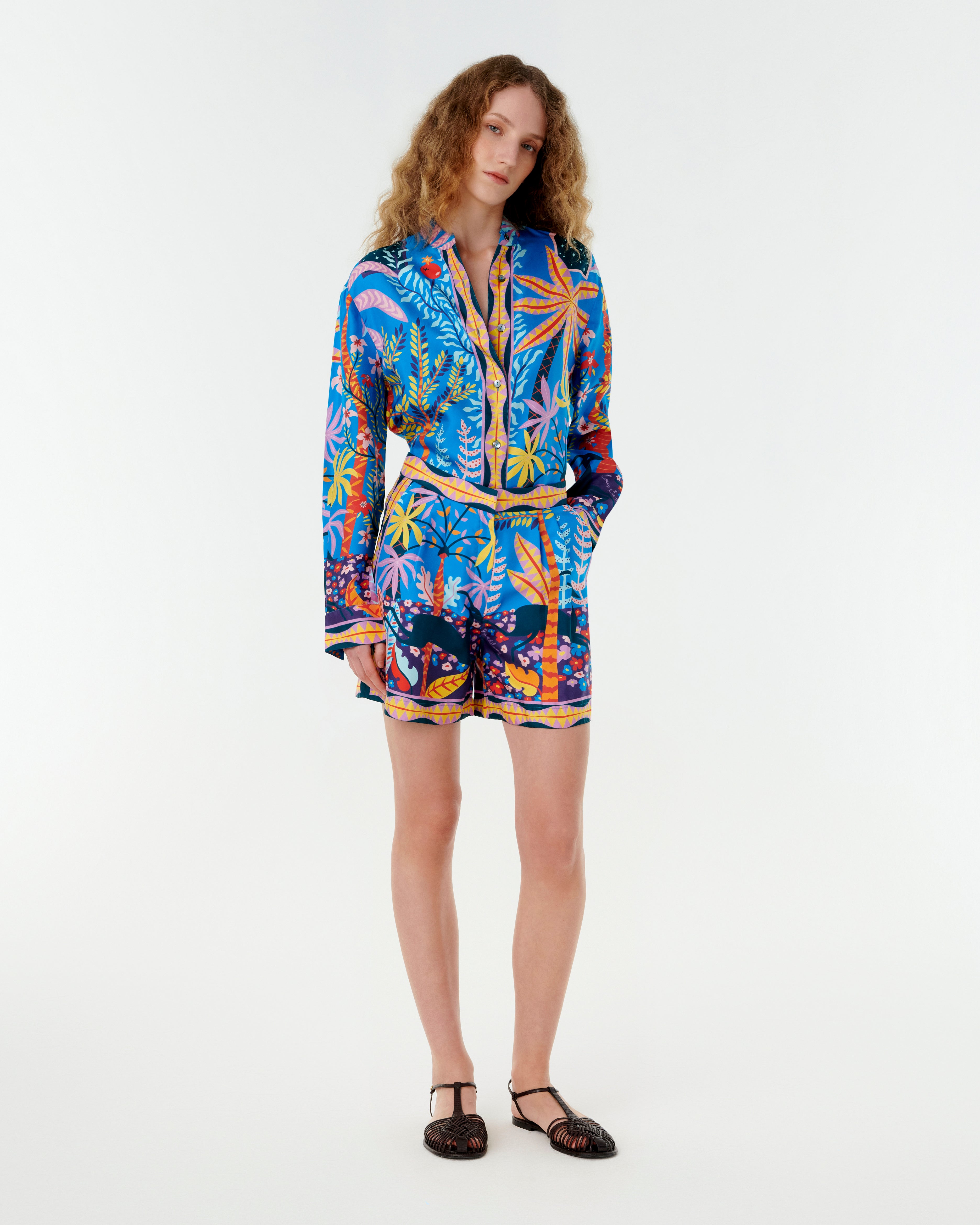 Tamu Shorts in Louis Barthélemy Print