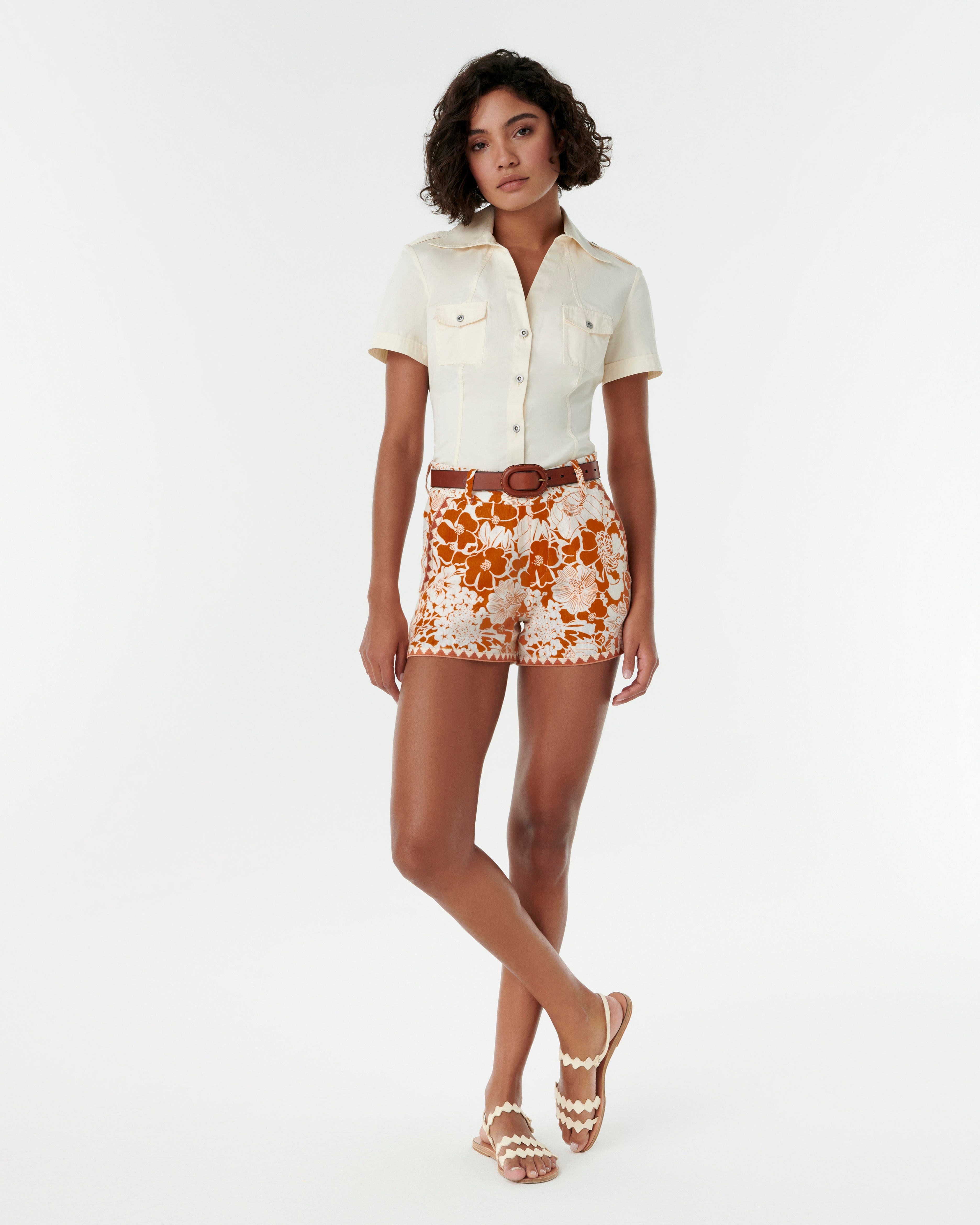 Shorts in Bloom Print