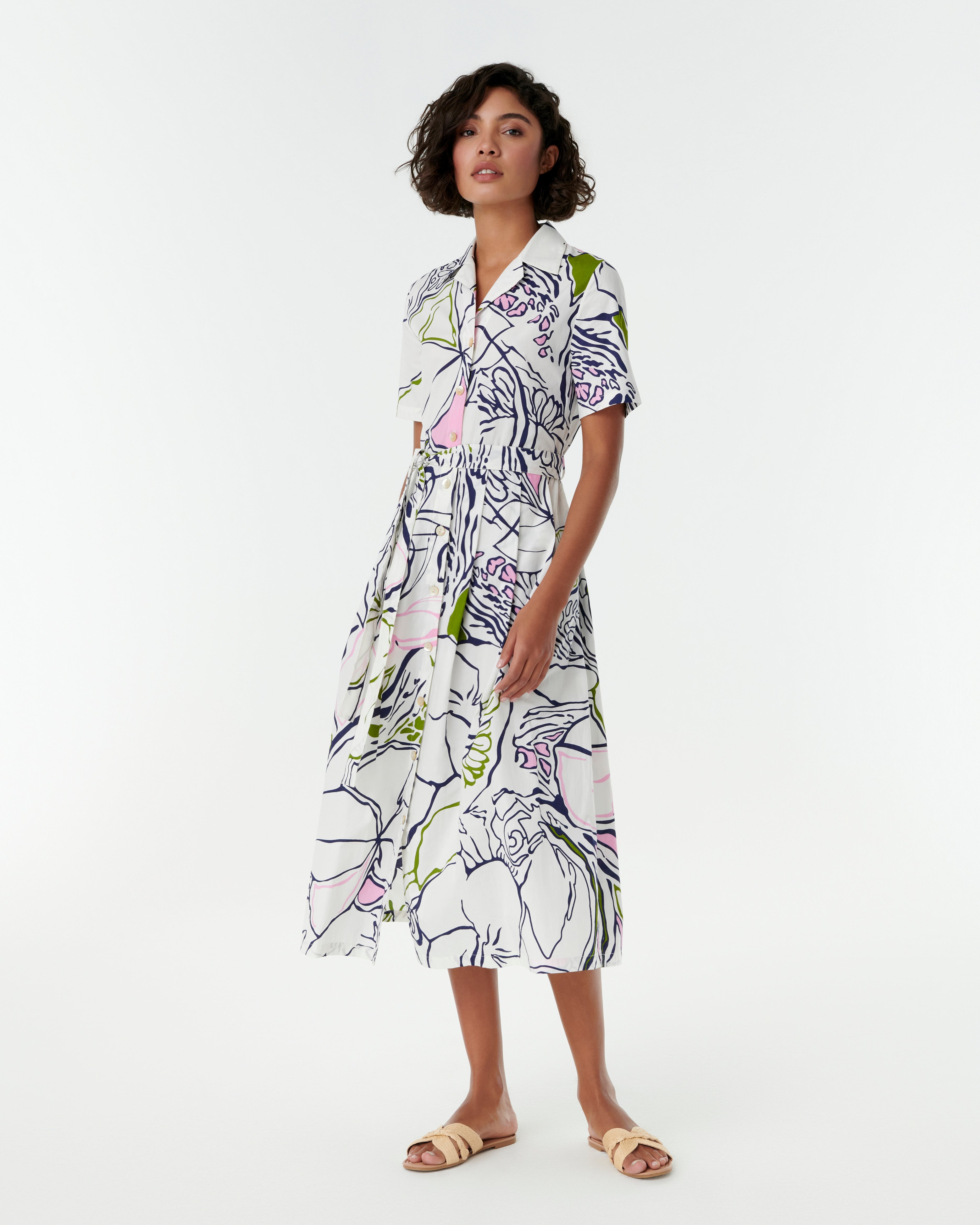 Claudia Dress in Calypso Print