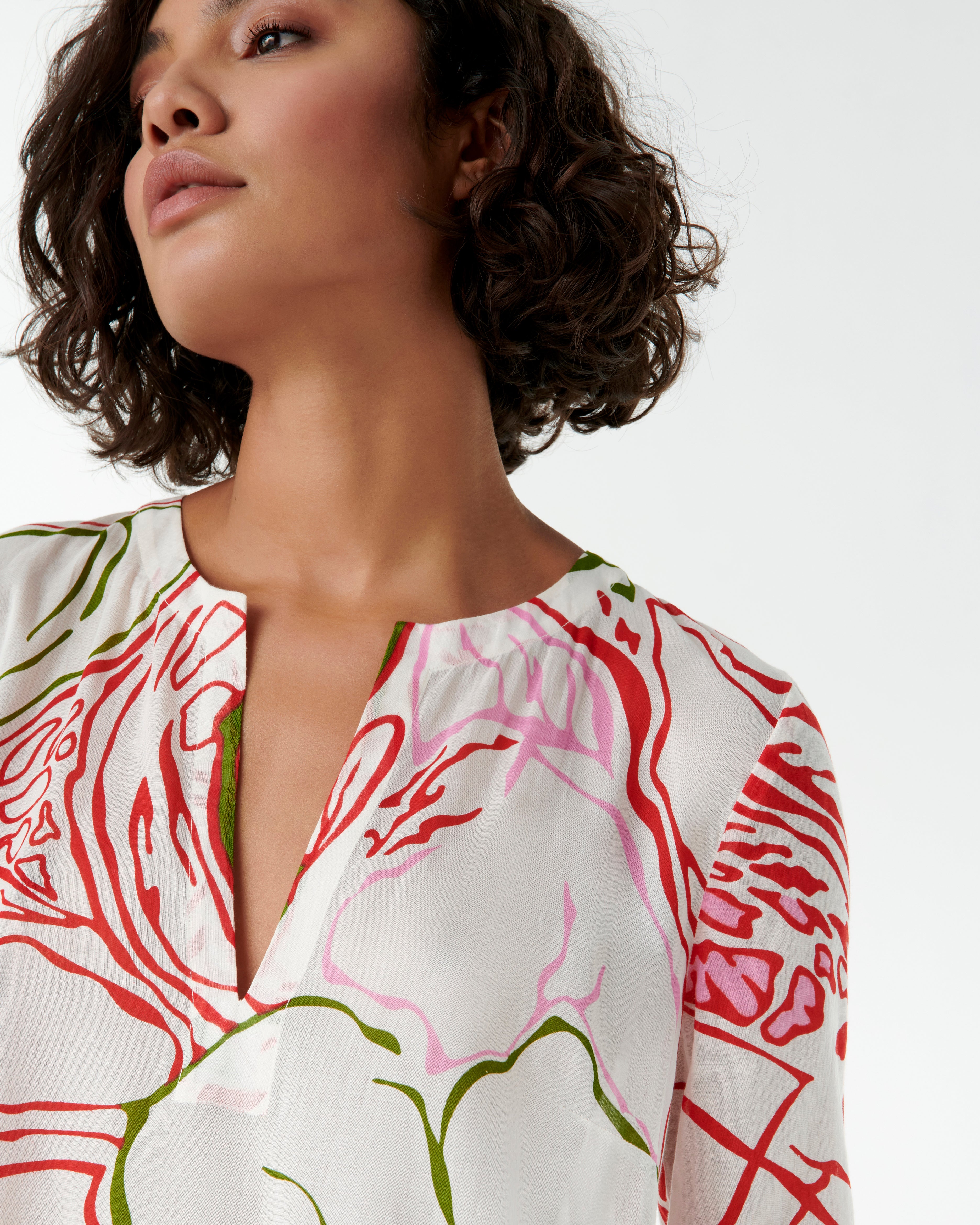 Giada Caftan in Calypso Print