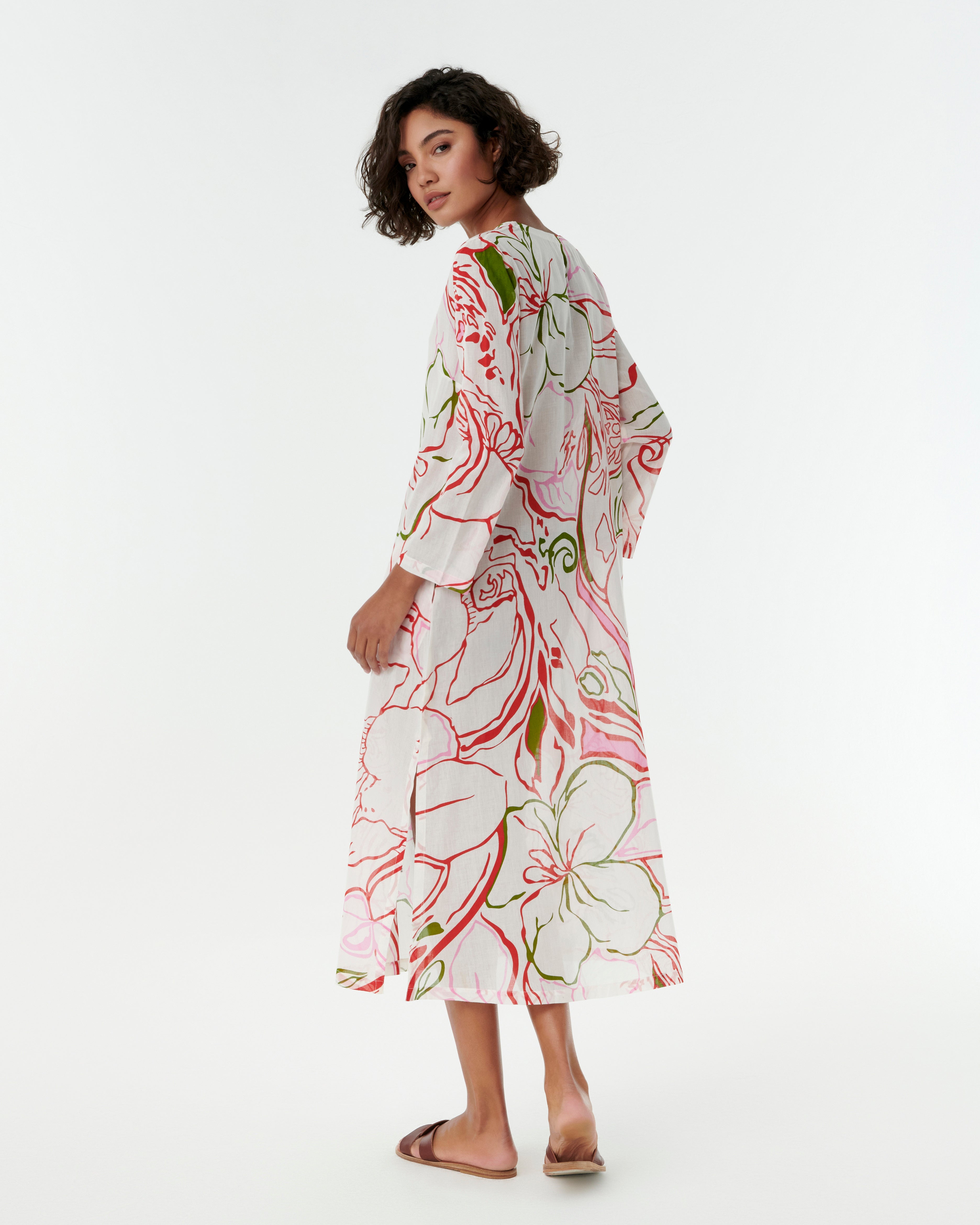 Giada Caftan in Calypso Print