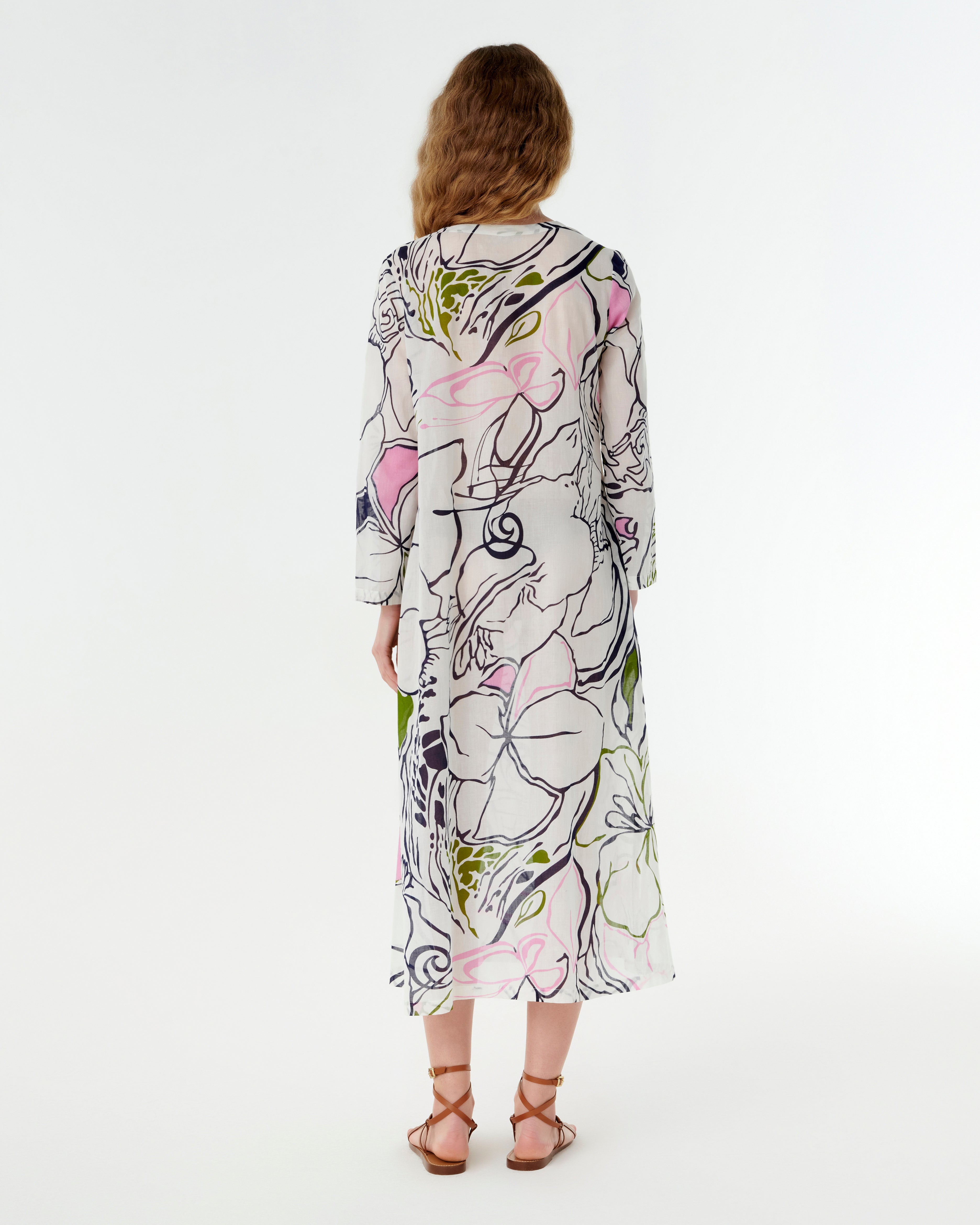 Giada Caftan in Calypso Print