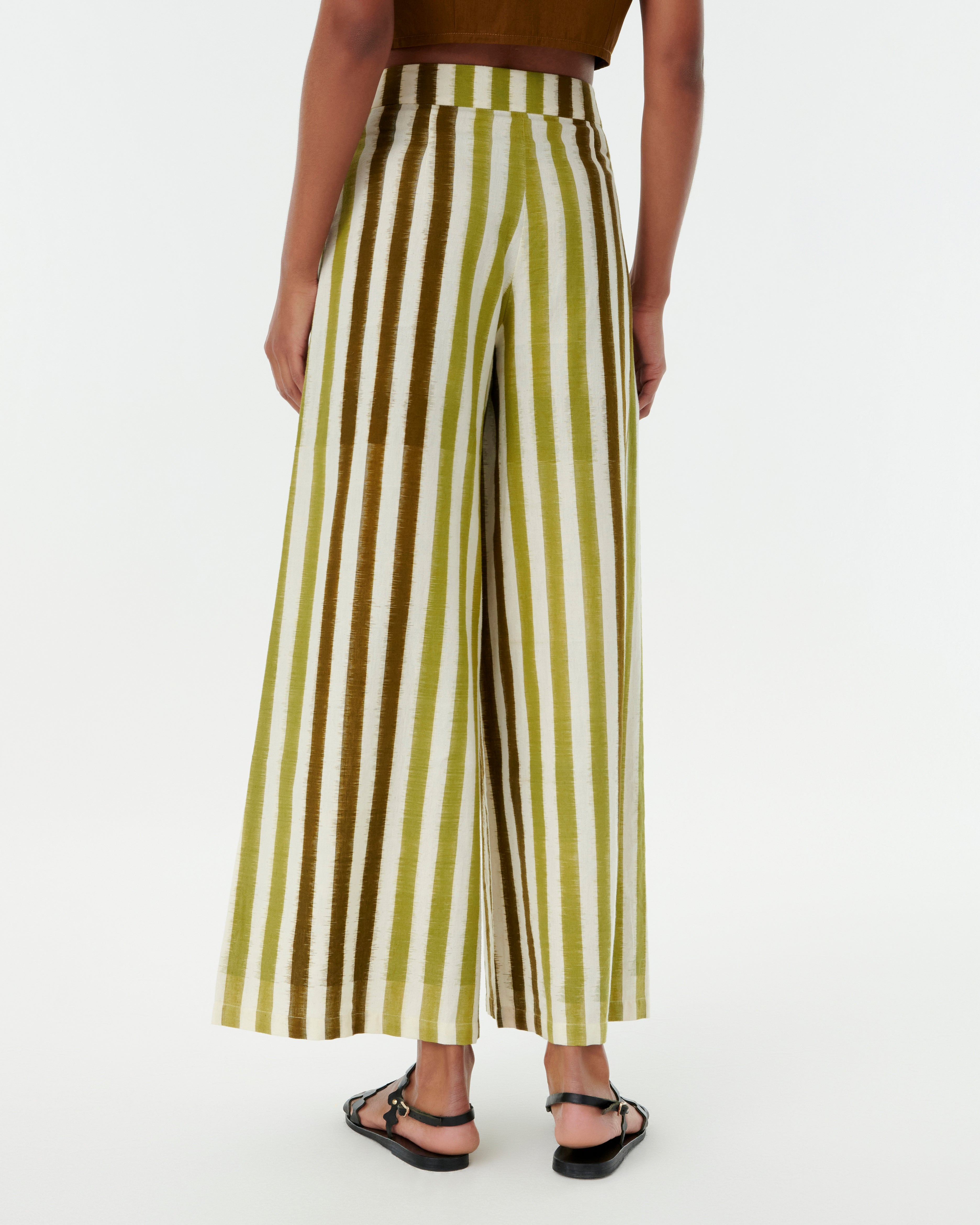 Adele Trousers in Ikat Stripes