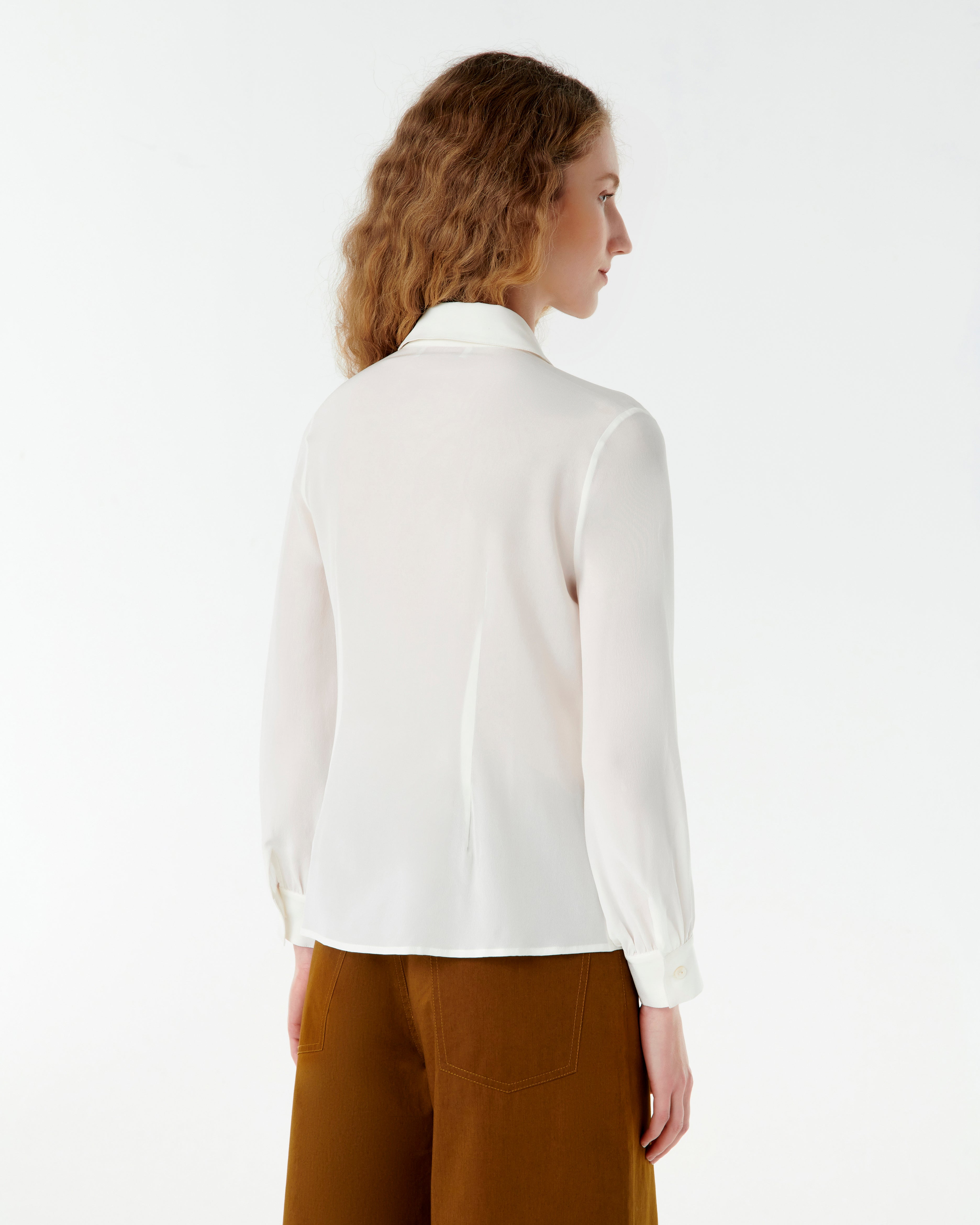 Edna Shirt with Japanese Peacock Embroidery