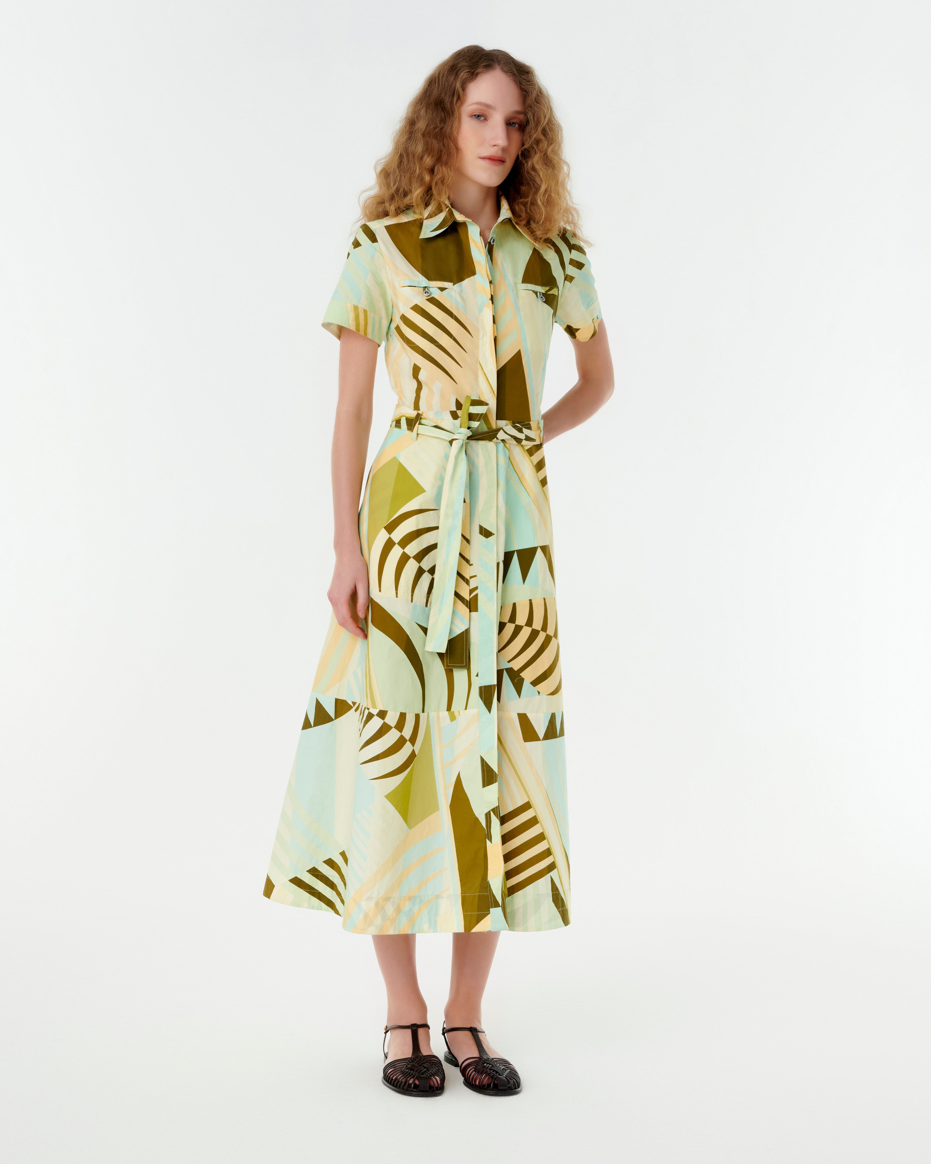 Giselle Dress in Pagoda Print