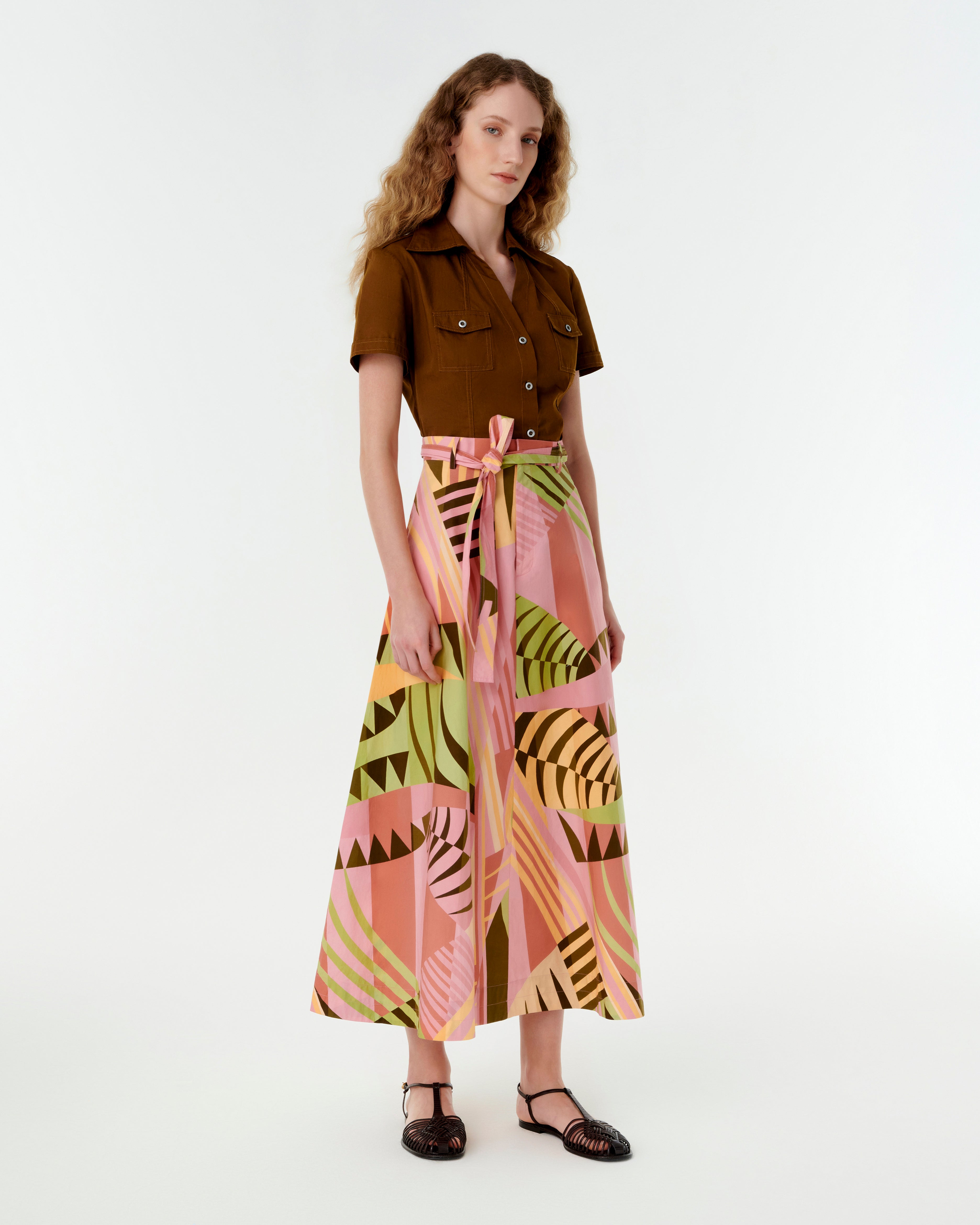 Lucrezia Skirt in Pagoda Print