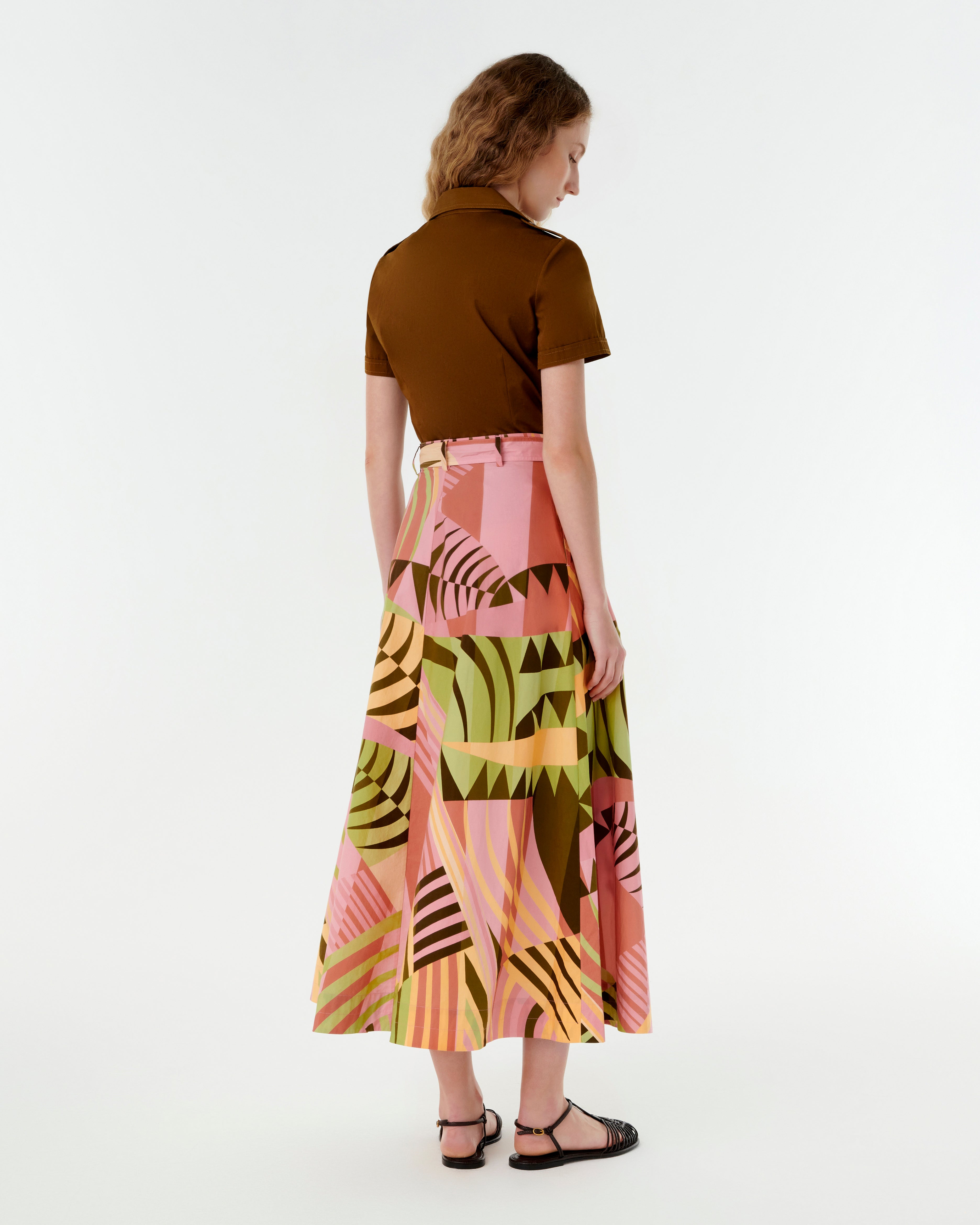 Lucrezia Skirt in Pagoda Print