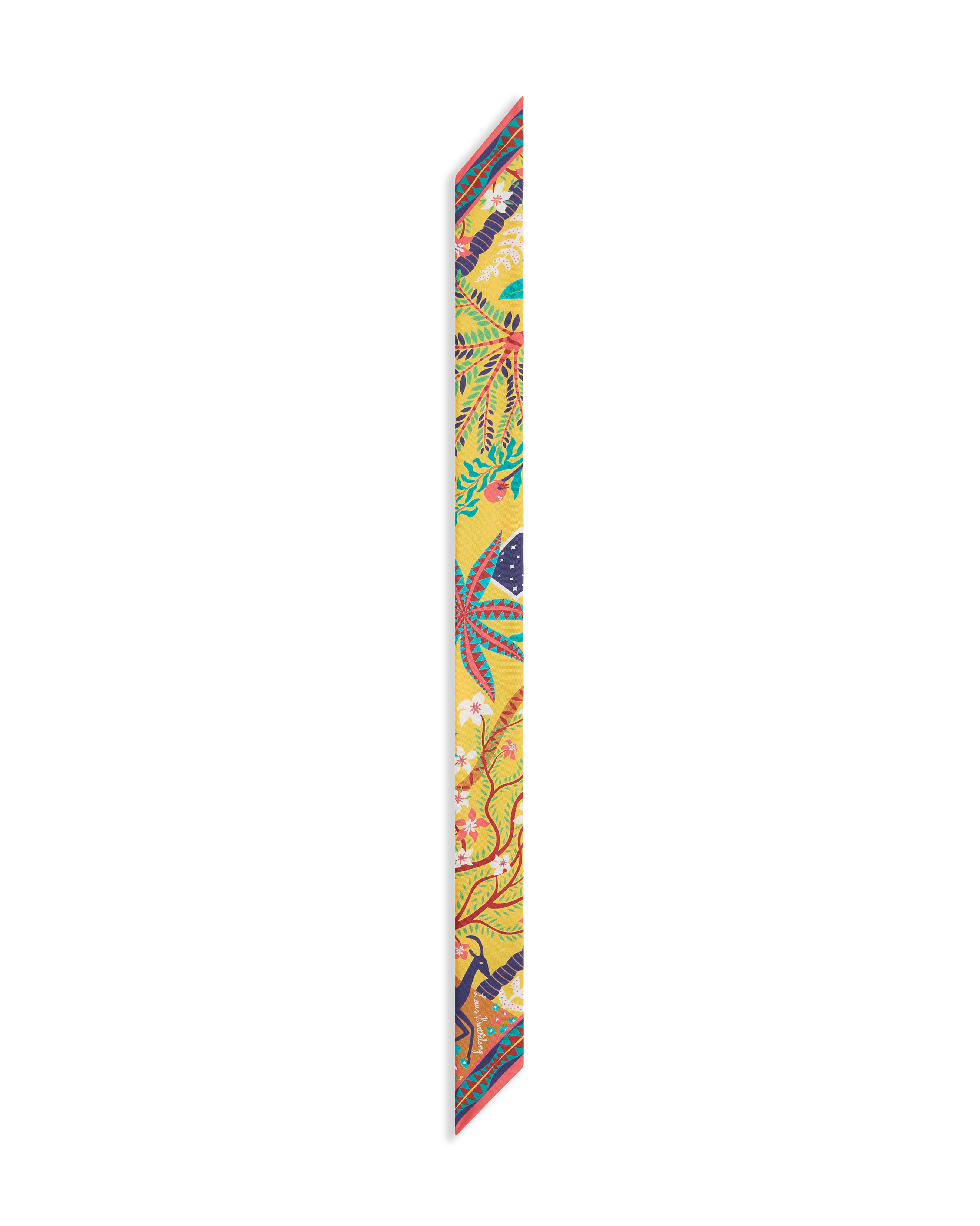 Short Twilly Scarf in Louis Barthélemy Print