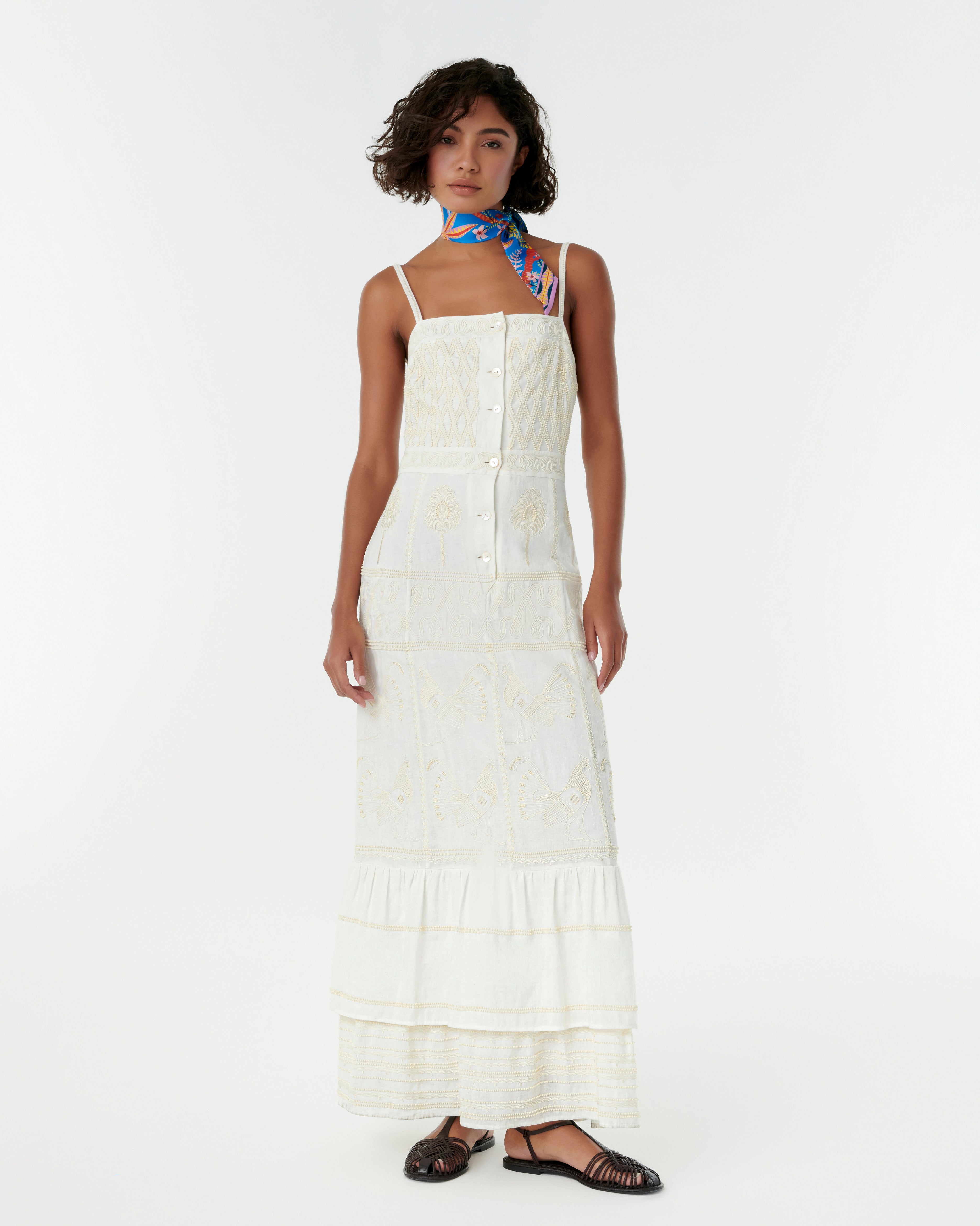 Short Twilly Scarf in Louis Barthélemy Print