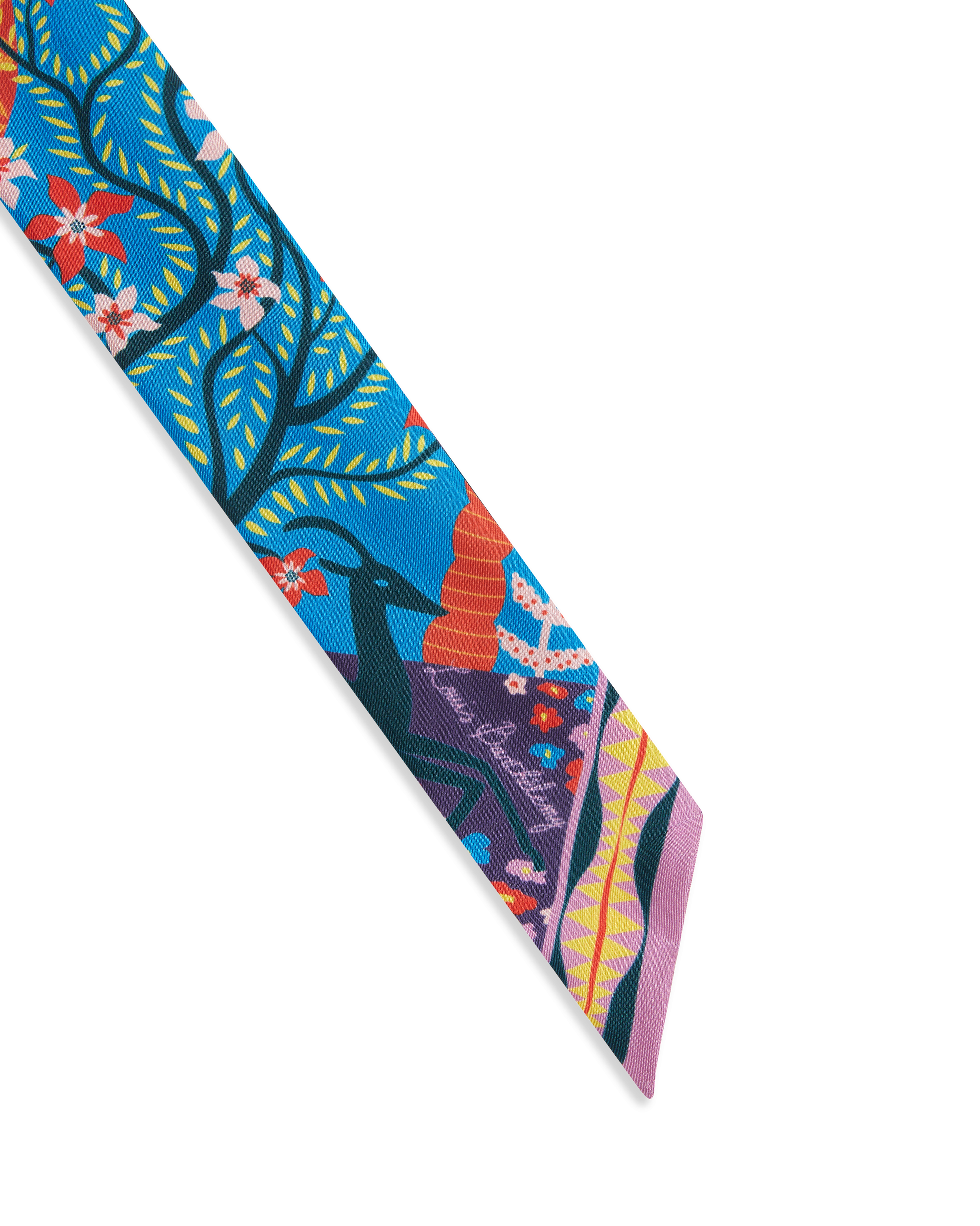 Short Twilly Scarf in Louis Barthélemy Print