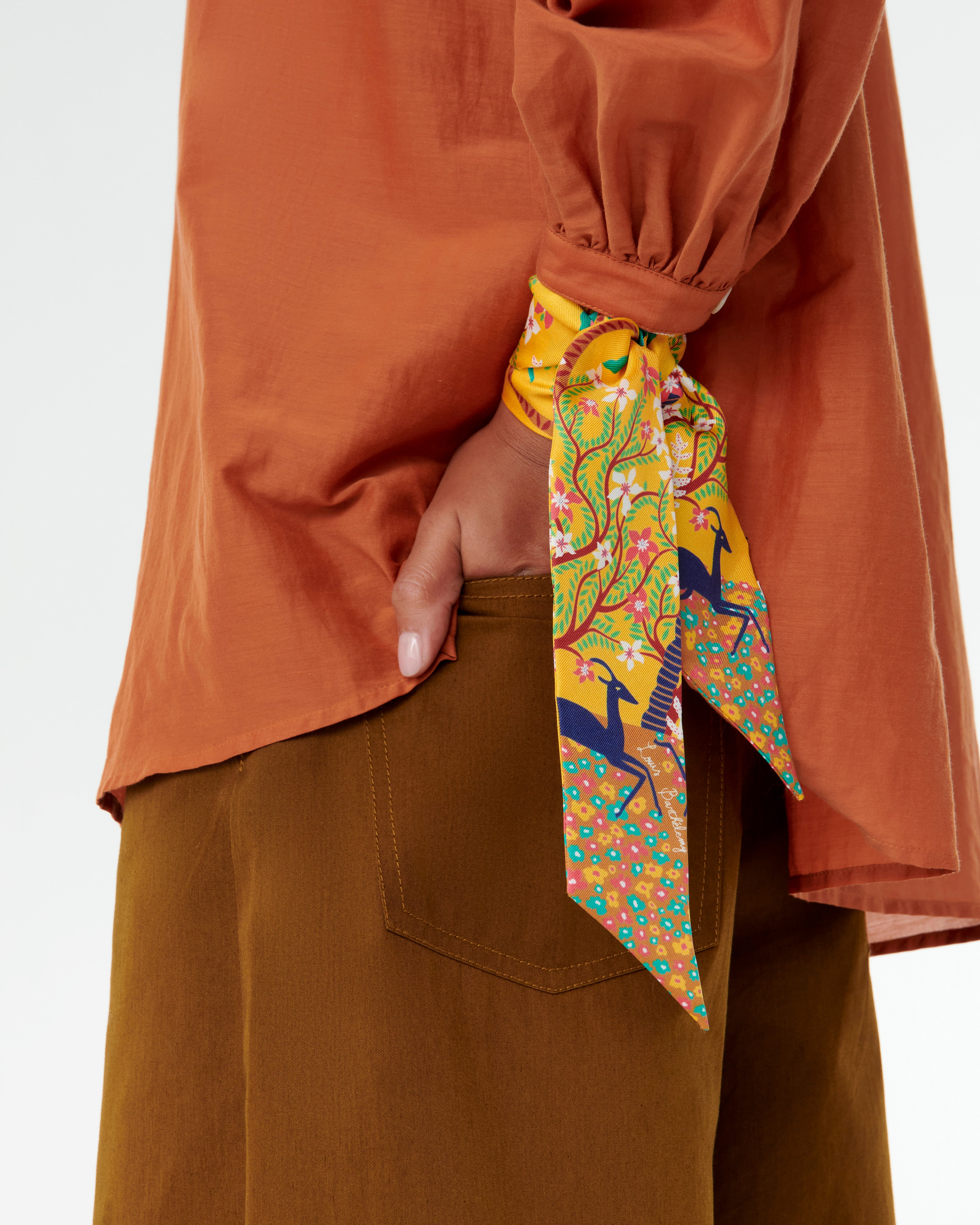 Long Twilly Scarf in Louis Barthélemy Print
