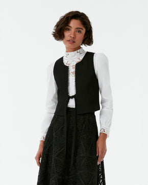 Axum Vest in Black Assam