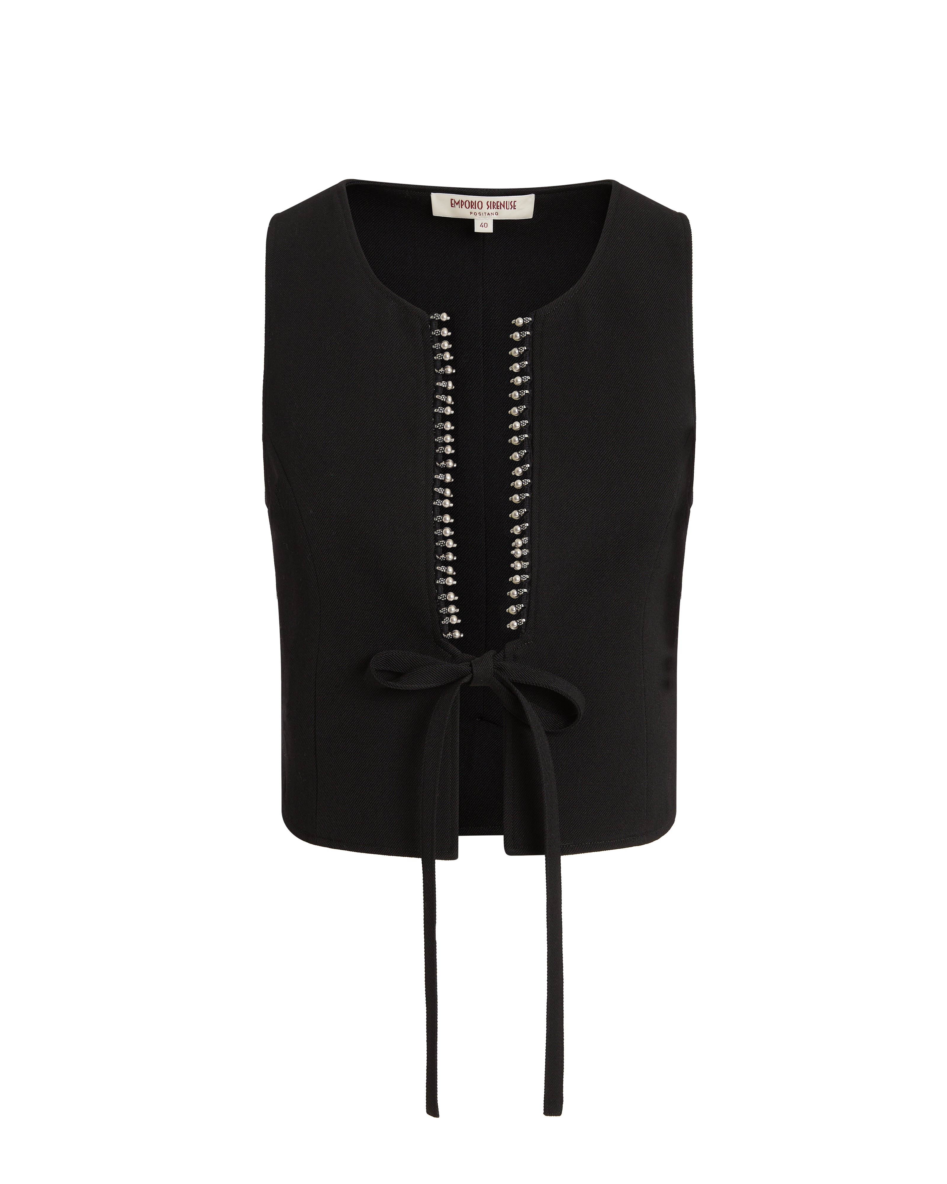 Axum Vest in Black Assam