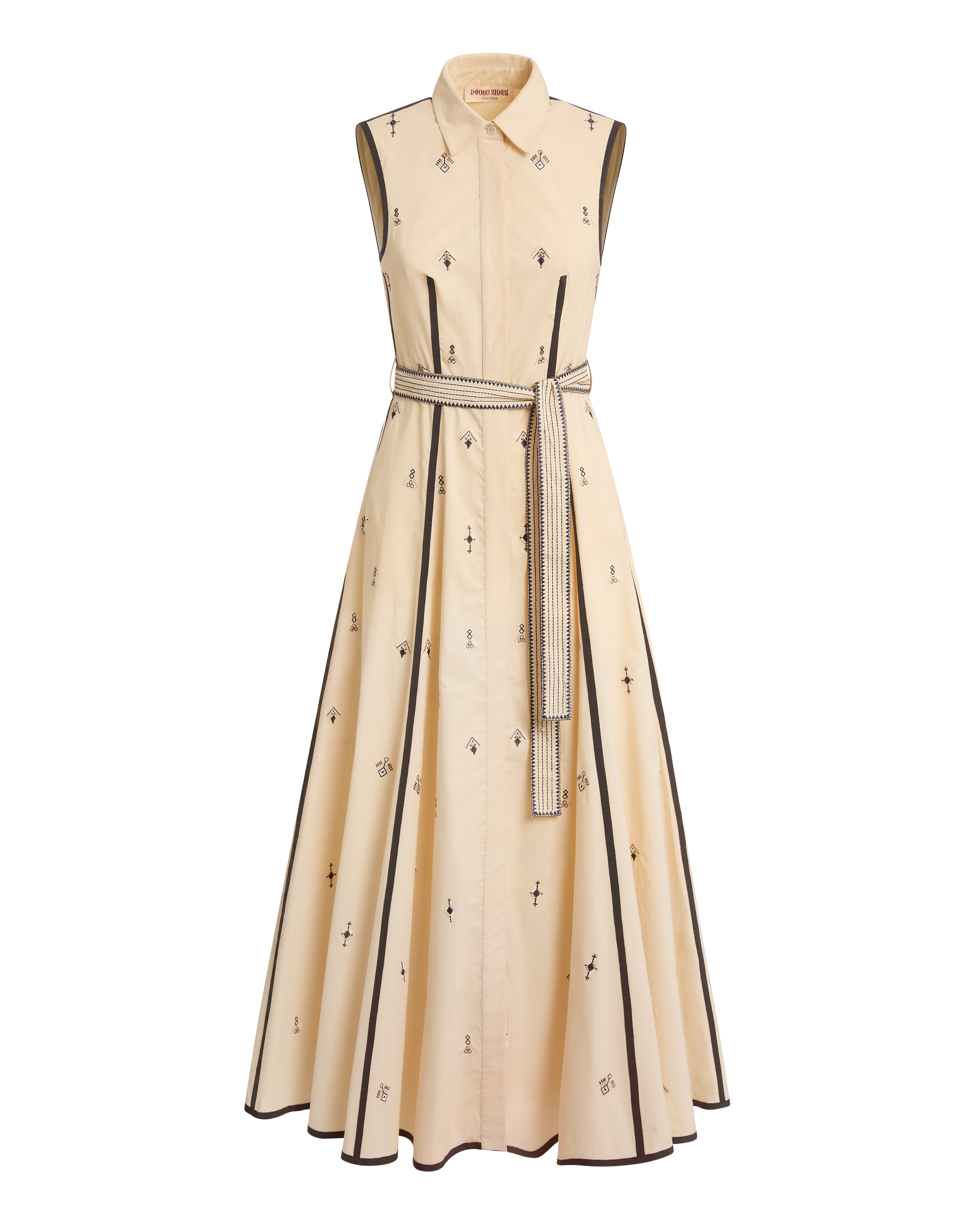 Miralda Dress with Byzantine Embroidery