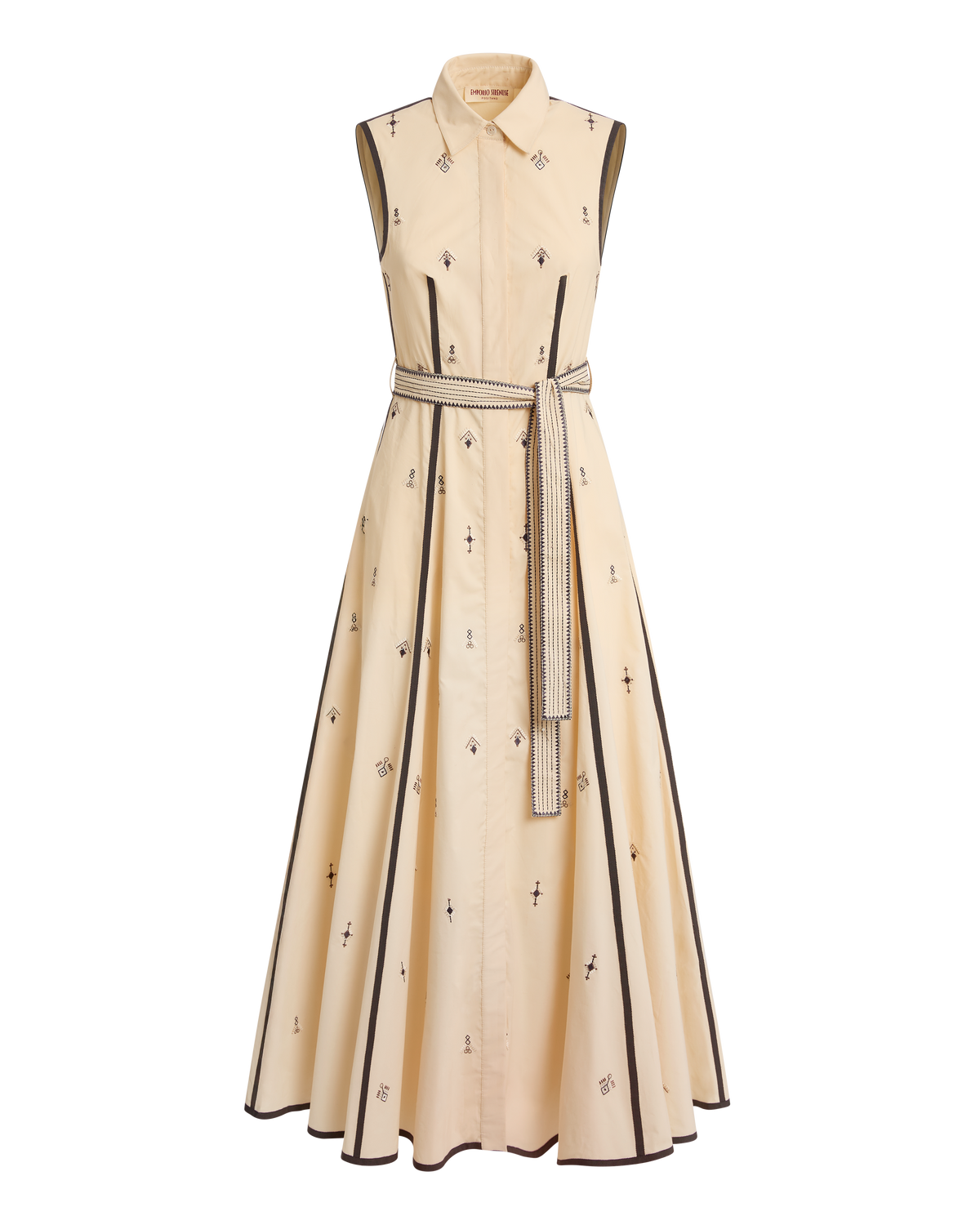 Miralda Dress with Byzantine Embroidery