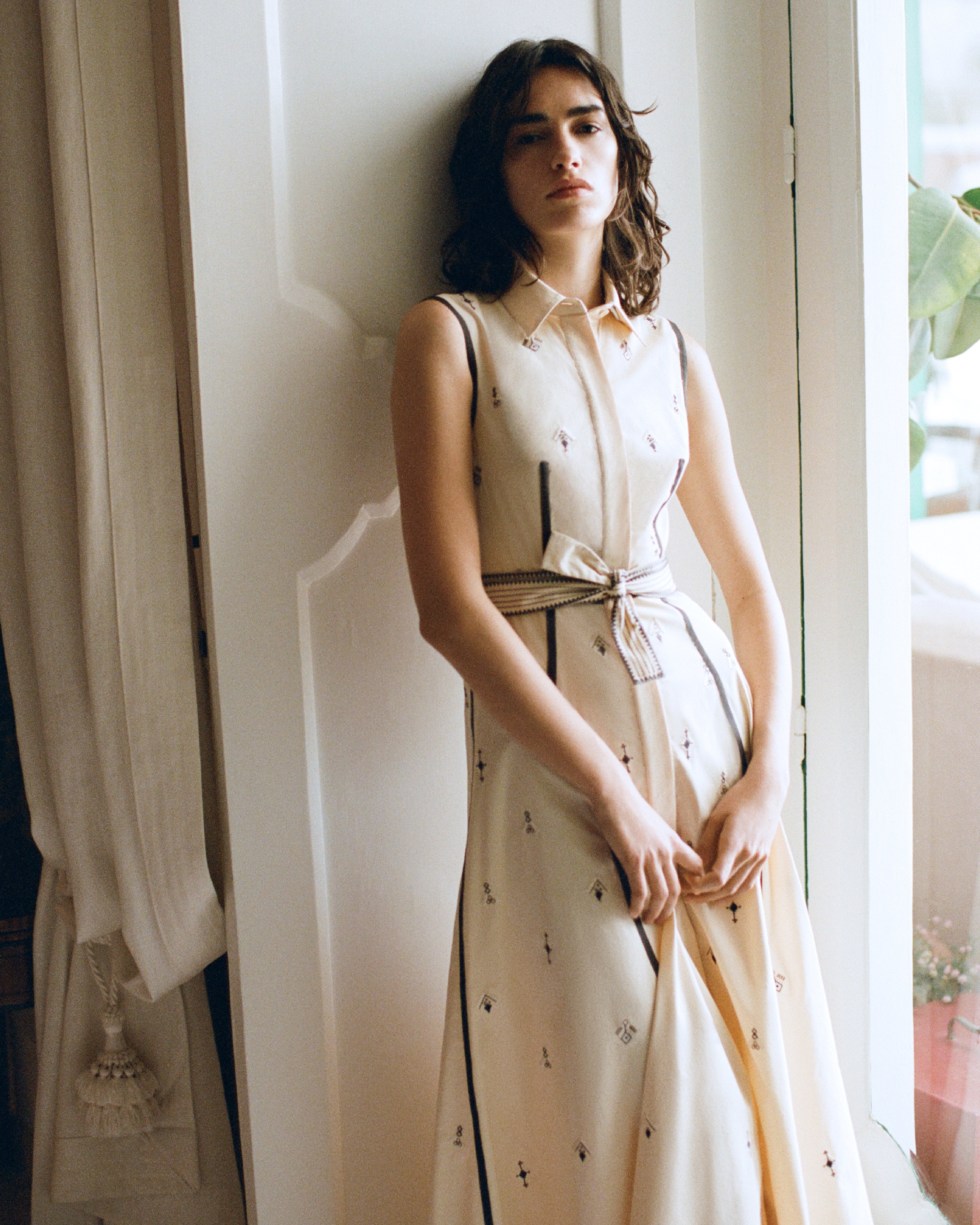 Miralda Dress with Byzantine Embroidery