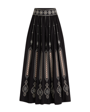 Ombretta Skirt with Byzantine Embroidery