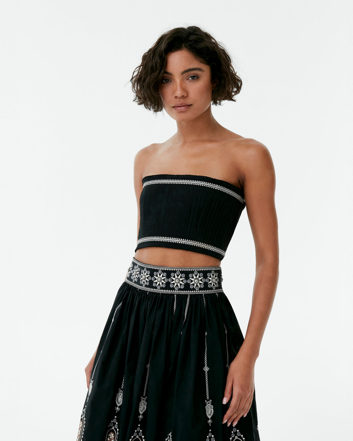 Flavia Top with Byzantine Embroidery