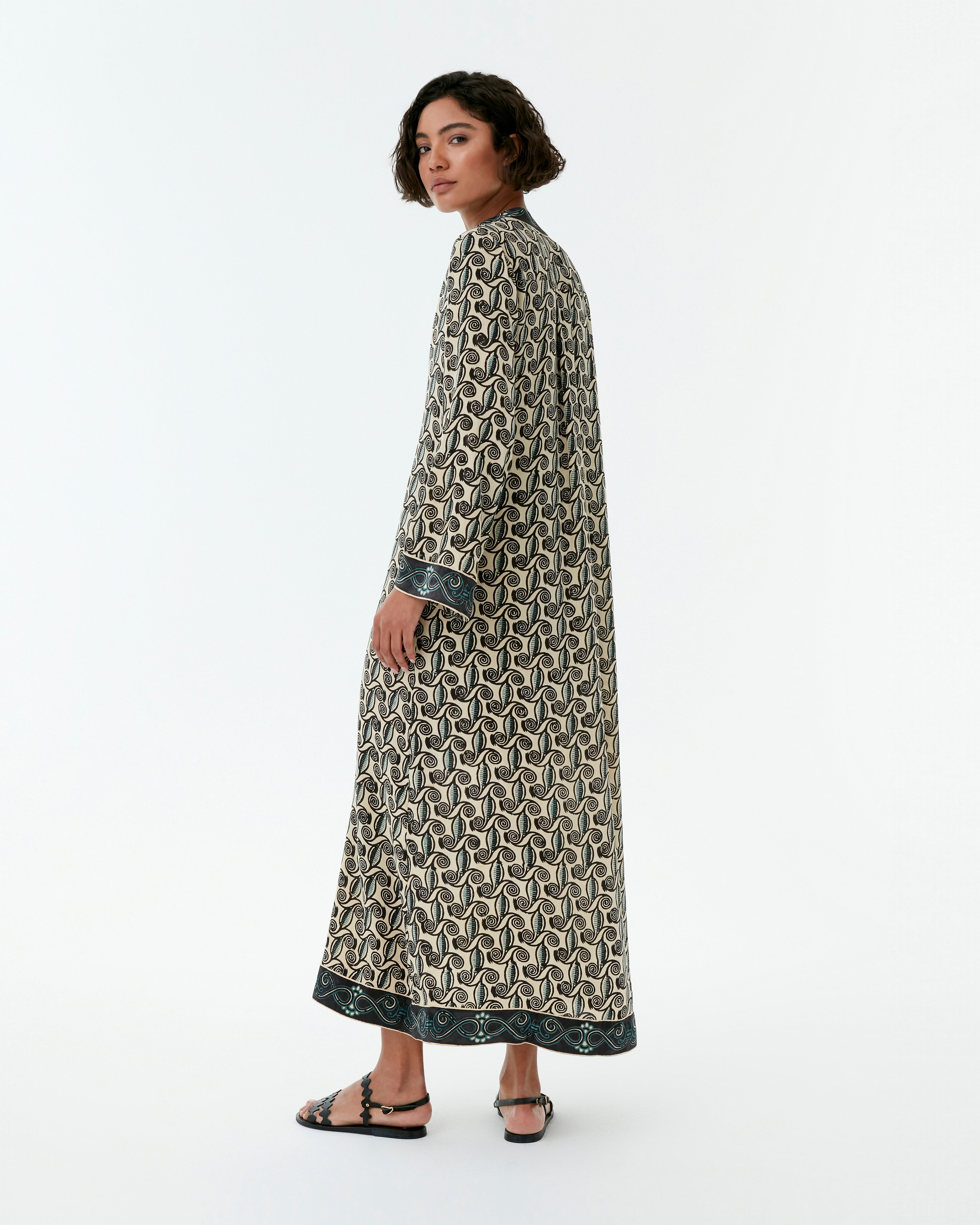 Jenna Caftan in Kamares Print