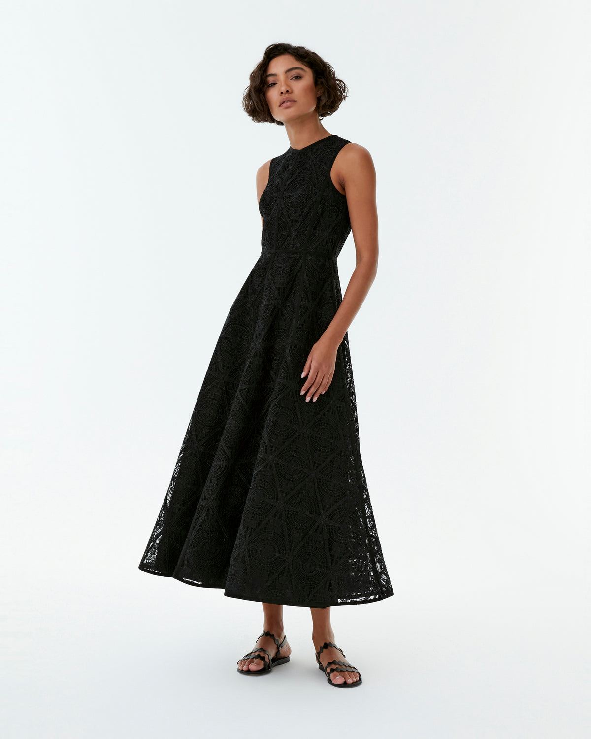 Clodette Dress in Macramè