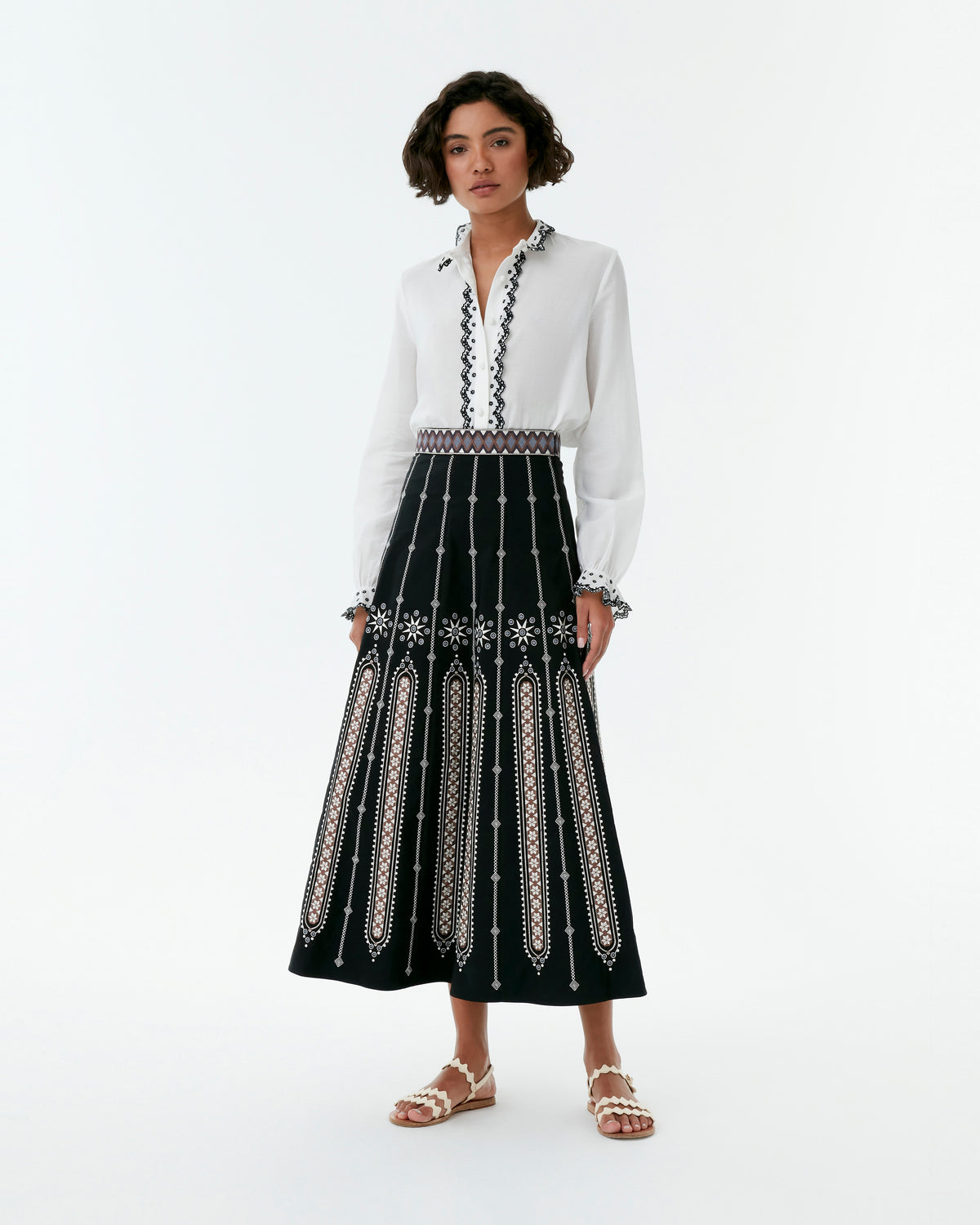 Isla Shirt with Polka Lace