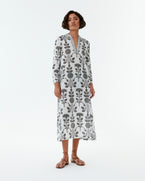 Giada Caftan in Black Rose Print