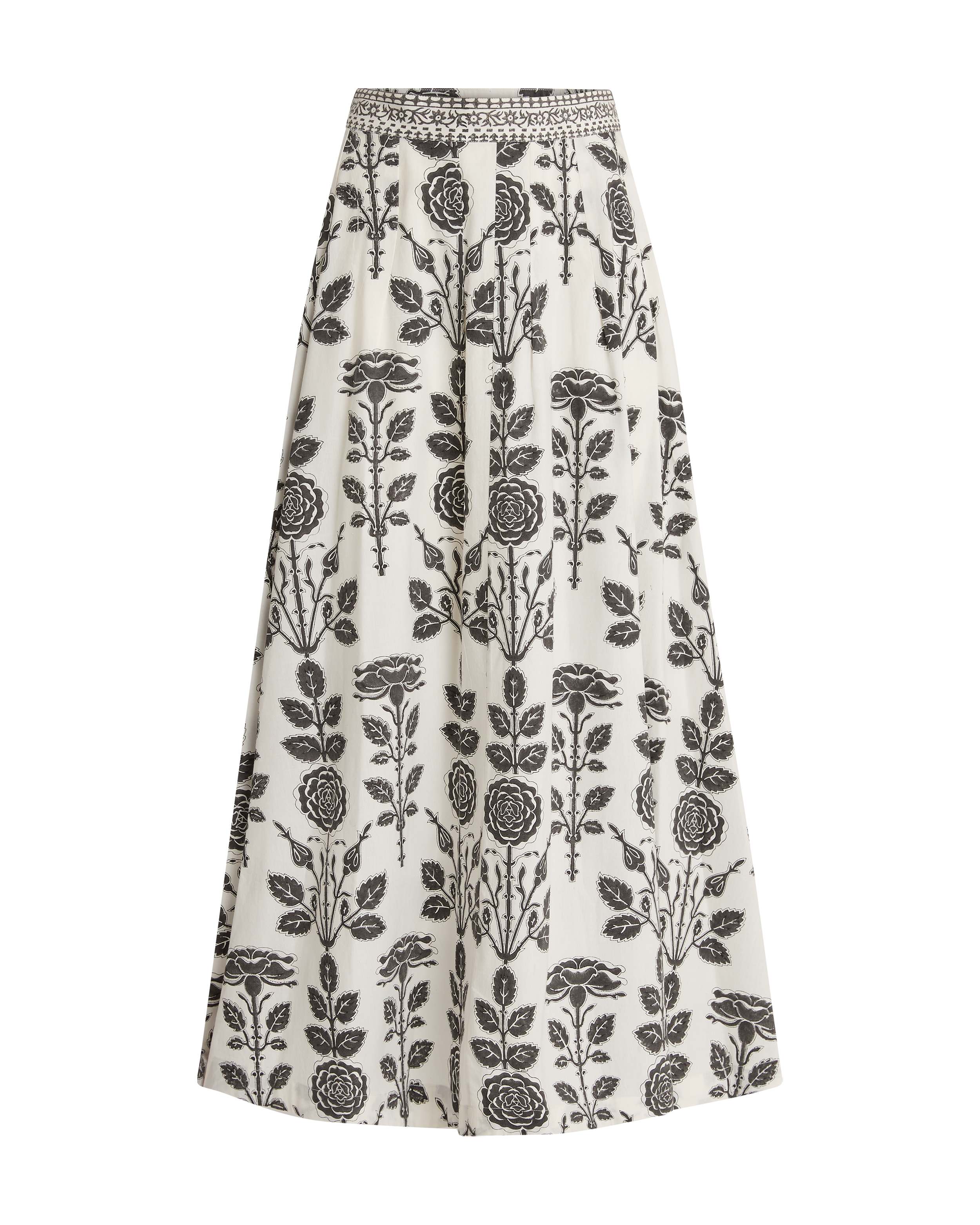 Amelianna Skirt in Black Rose Print