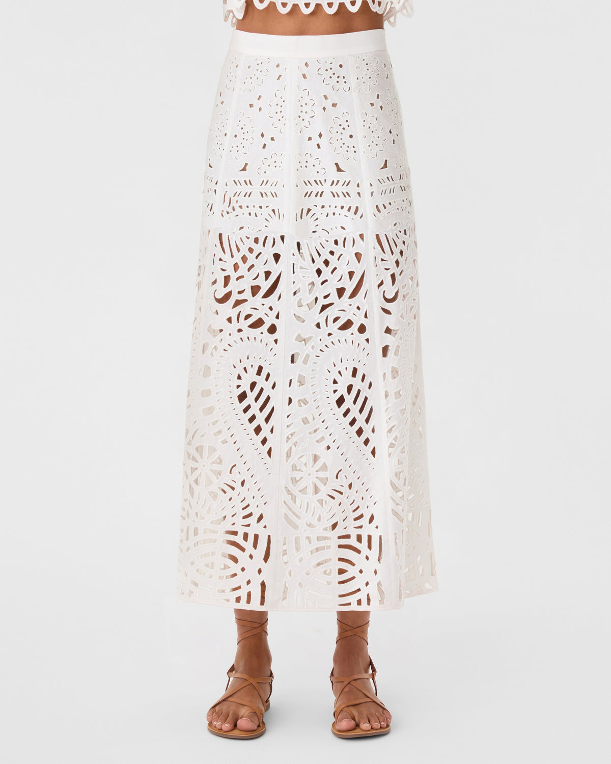 Rita Skirt in Brisé Cutwork