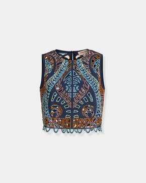 Ada Top in Brisé Cutwork