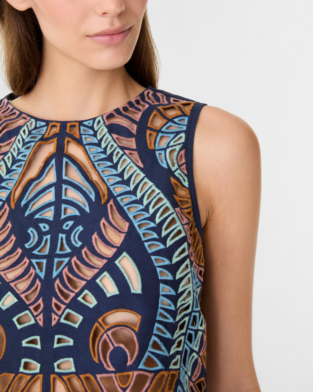 Ada Top in Brisé Cutwork