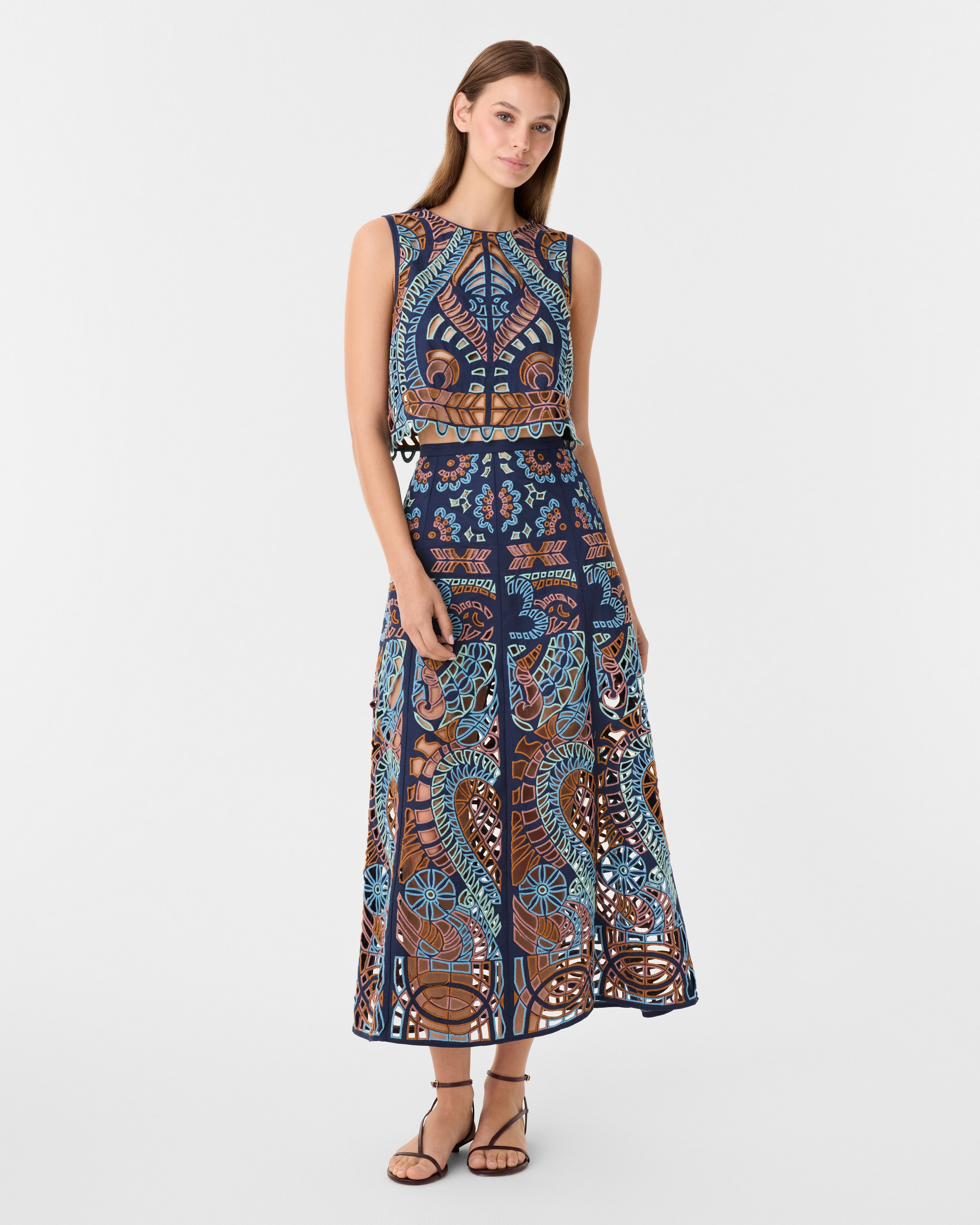 Ada Top in Brisé Cutwork