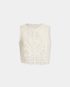 Ada Top in Brisé Cutwork