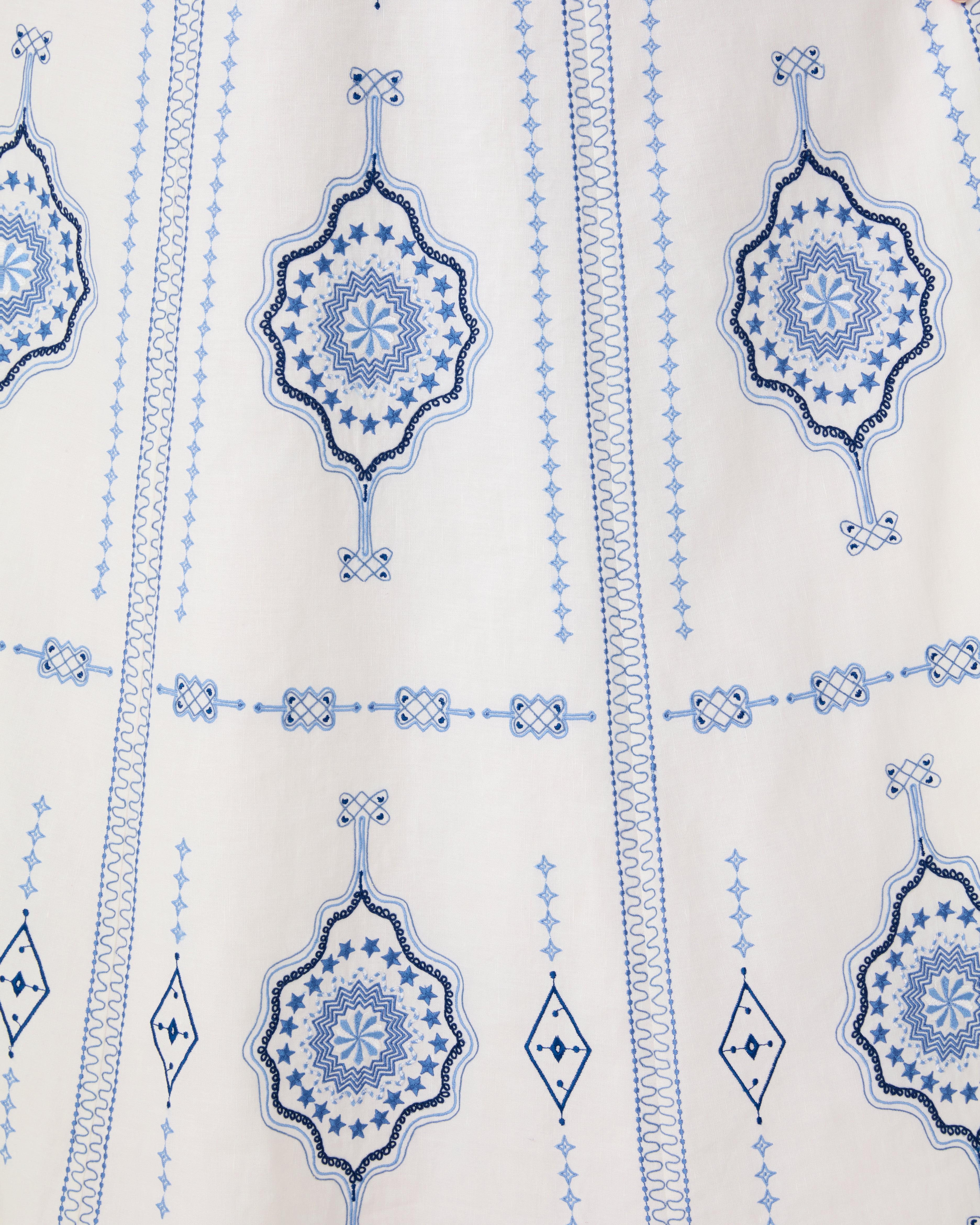 Camille Skirt with Soft Celestial Embroidery