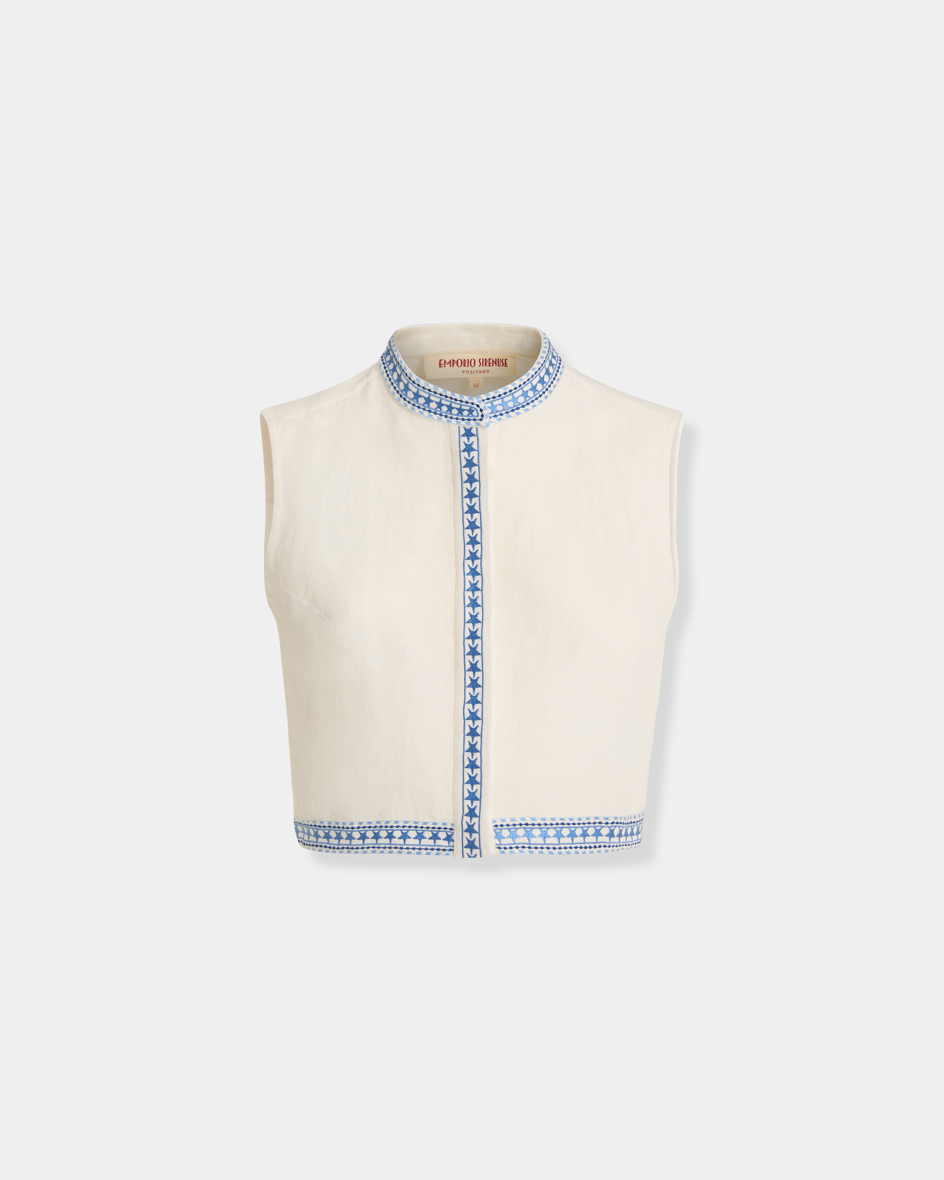 Andorra Top with Celestial Embroidery