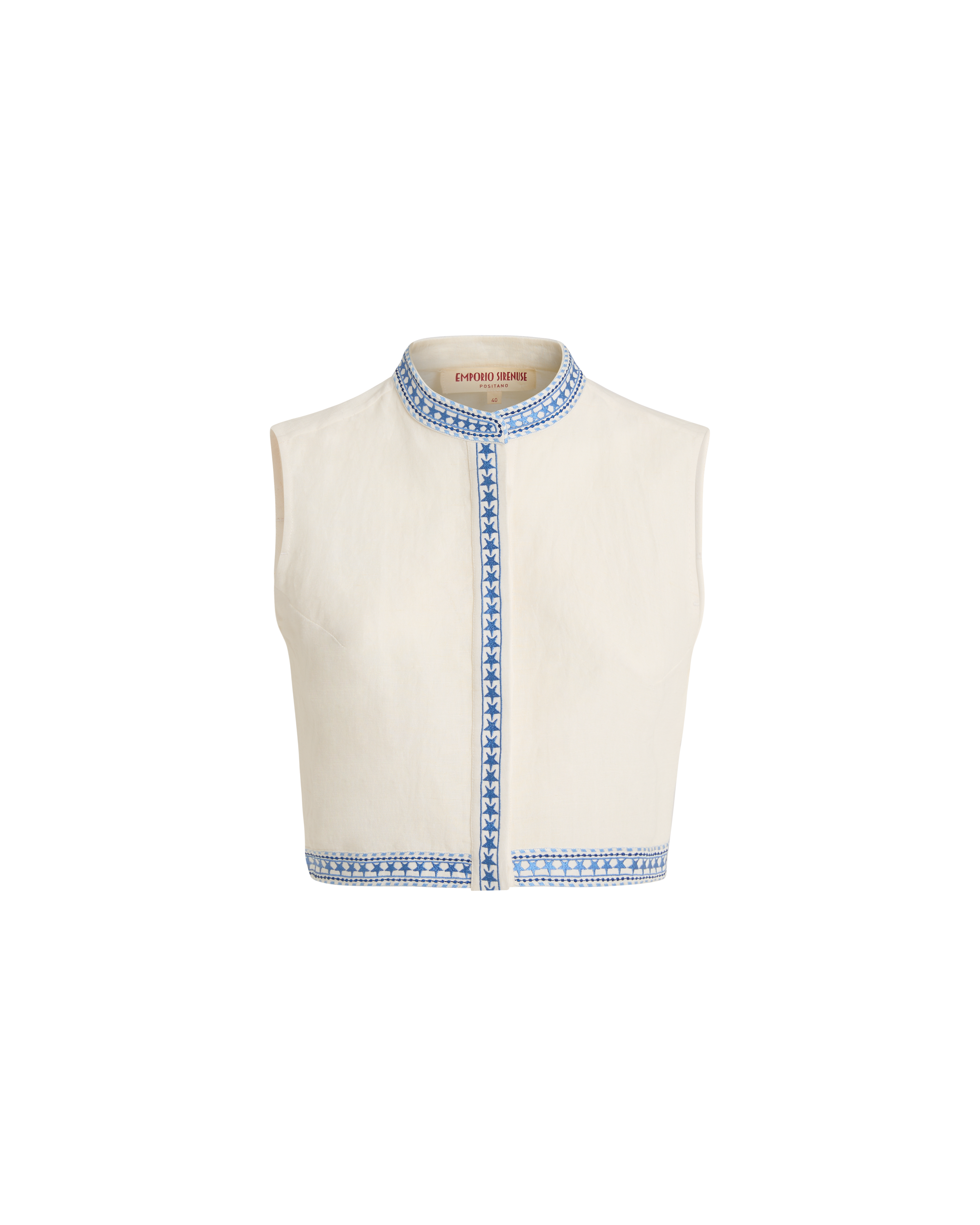 Andorra Top with Celestial Embroidery