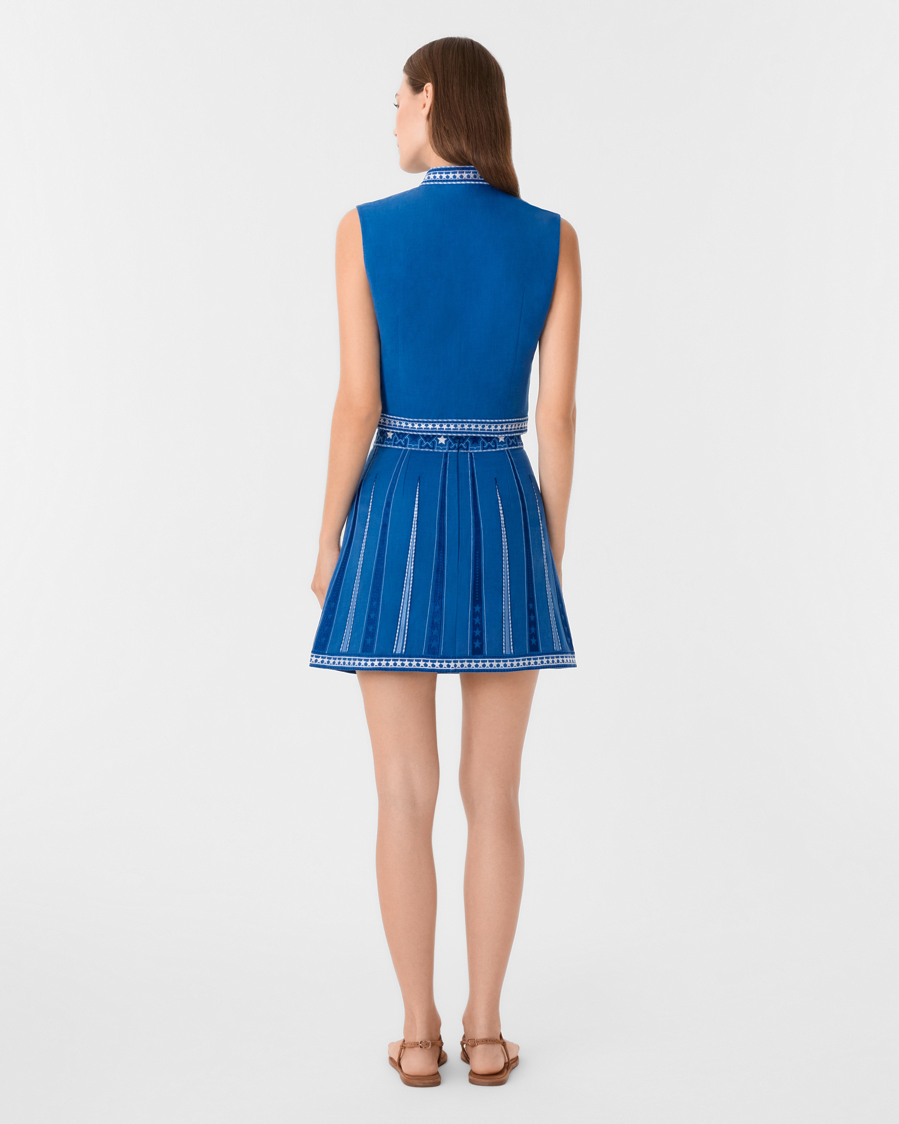 Andorra Top with Celestial Embroidery