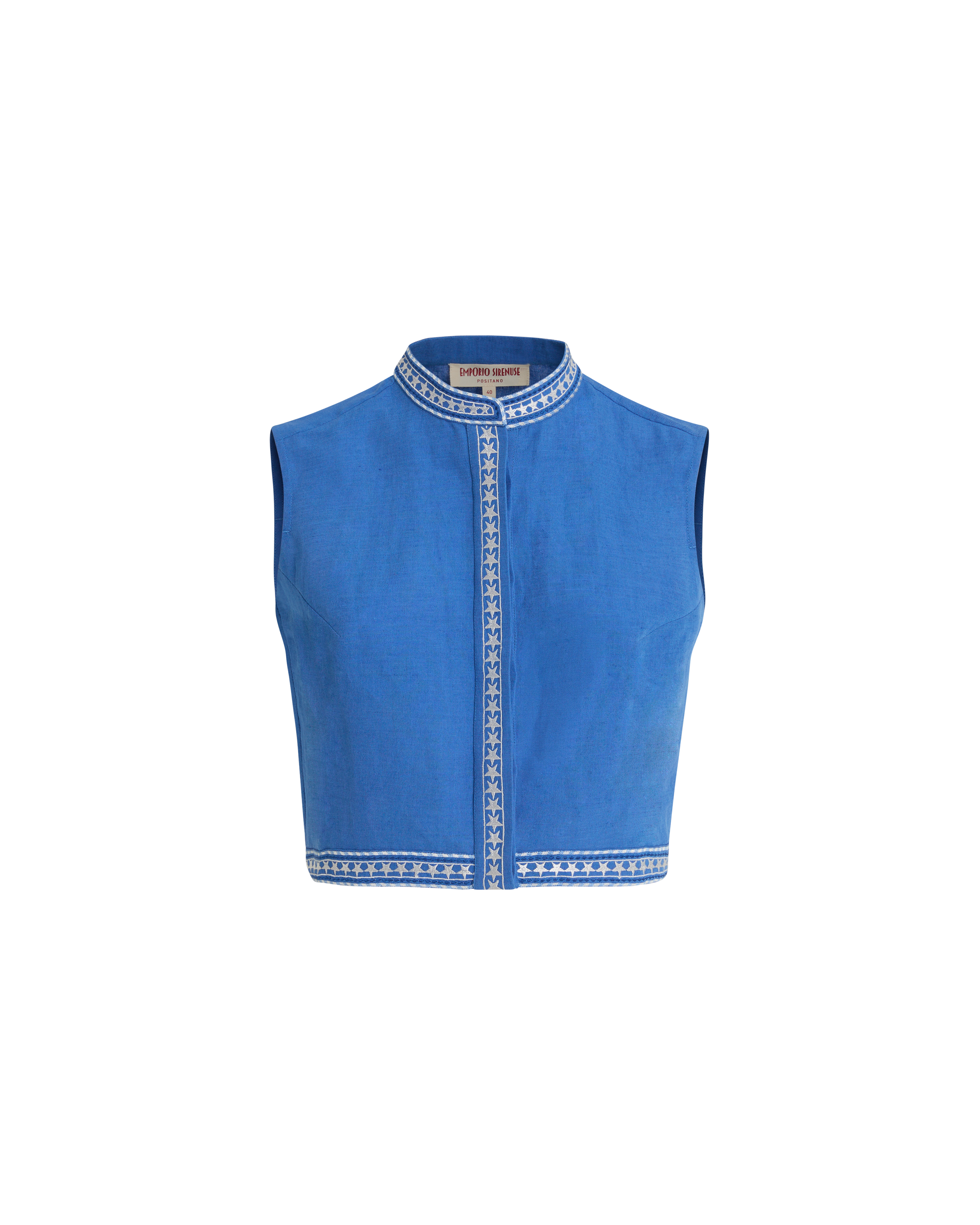 Andorra Top with Celestial Embroidery