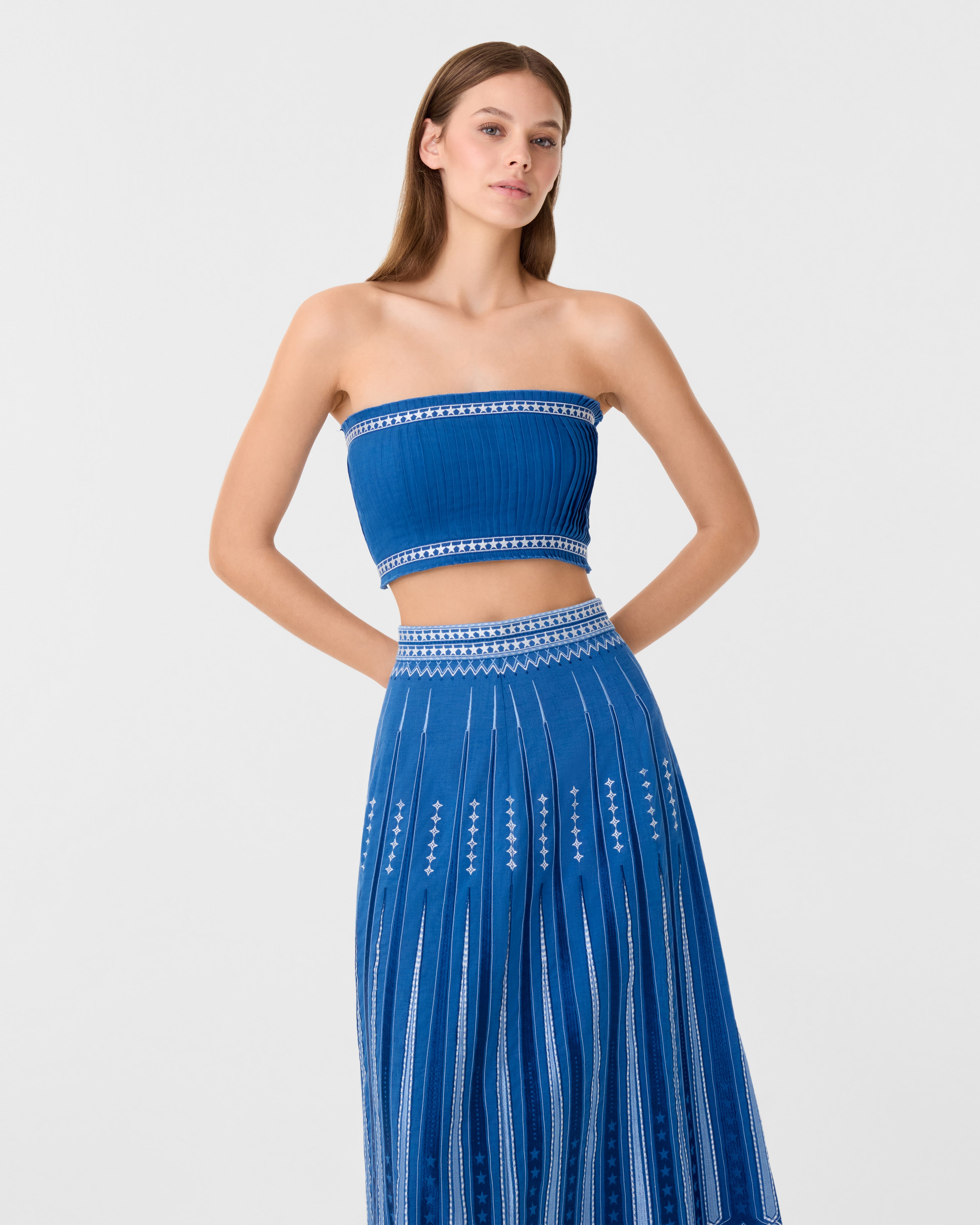 Flavia Top with Celestial Embroidery